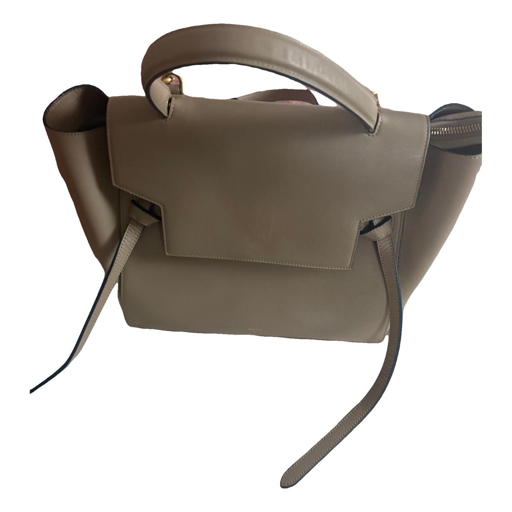 Belt leather handbag