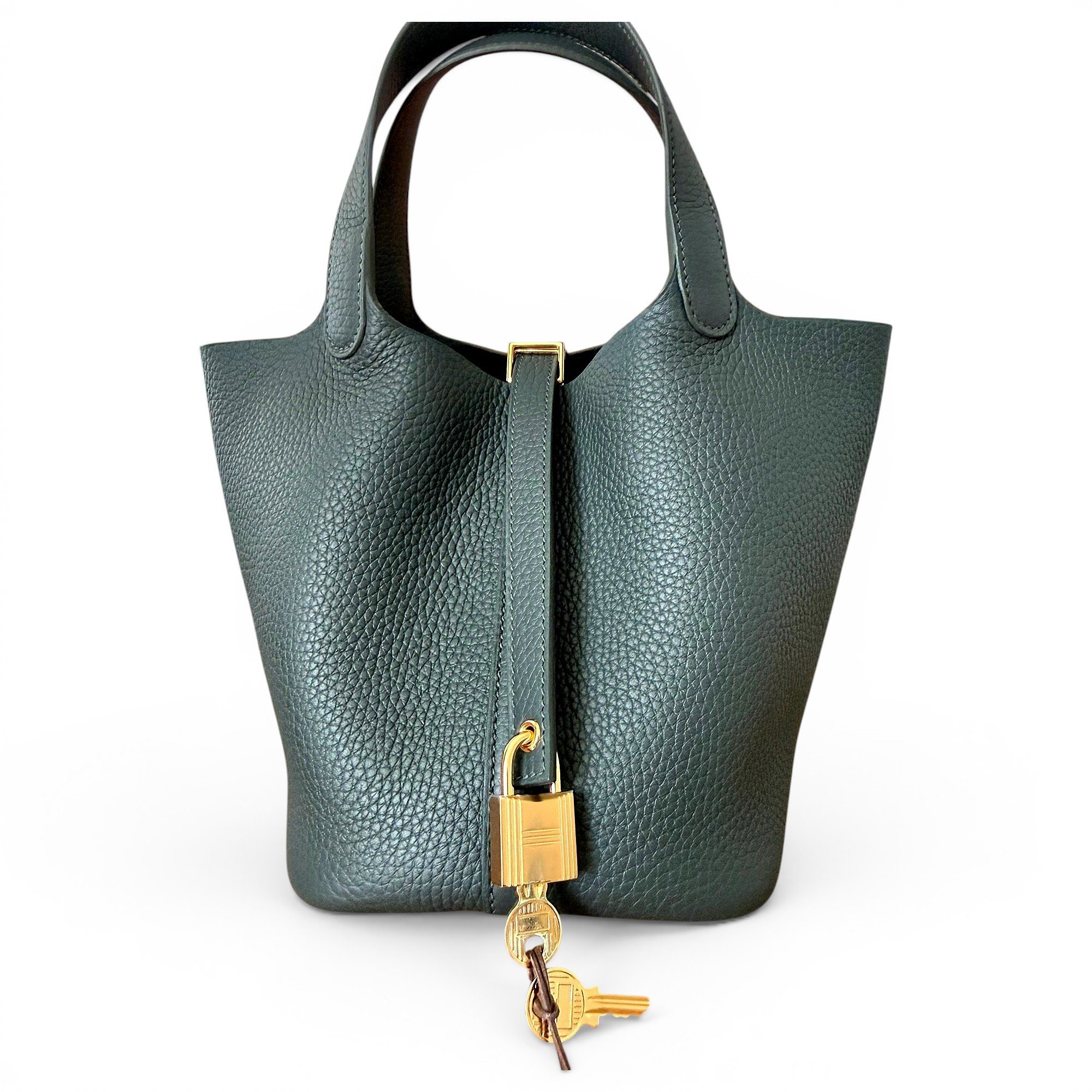 Picotin leather handbag