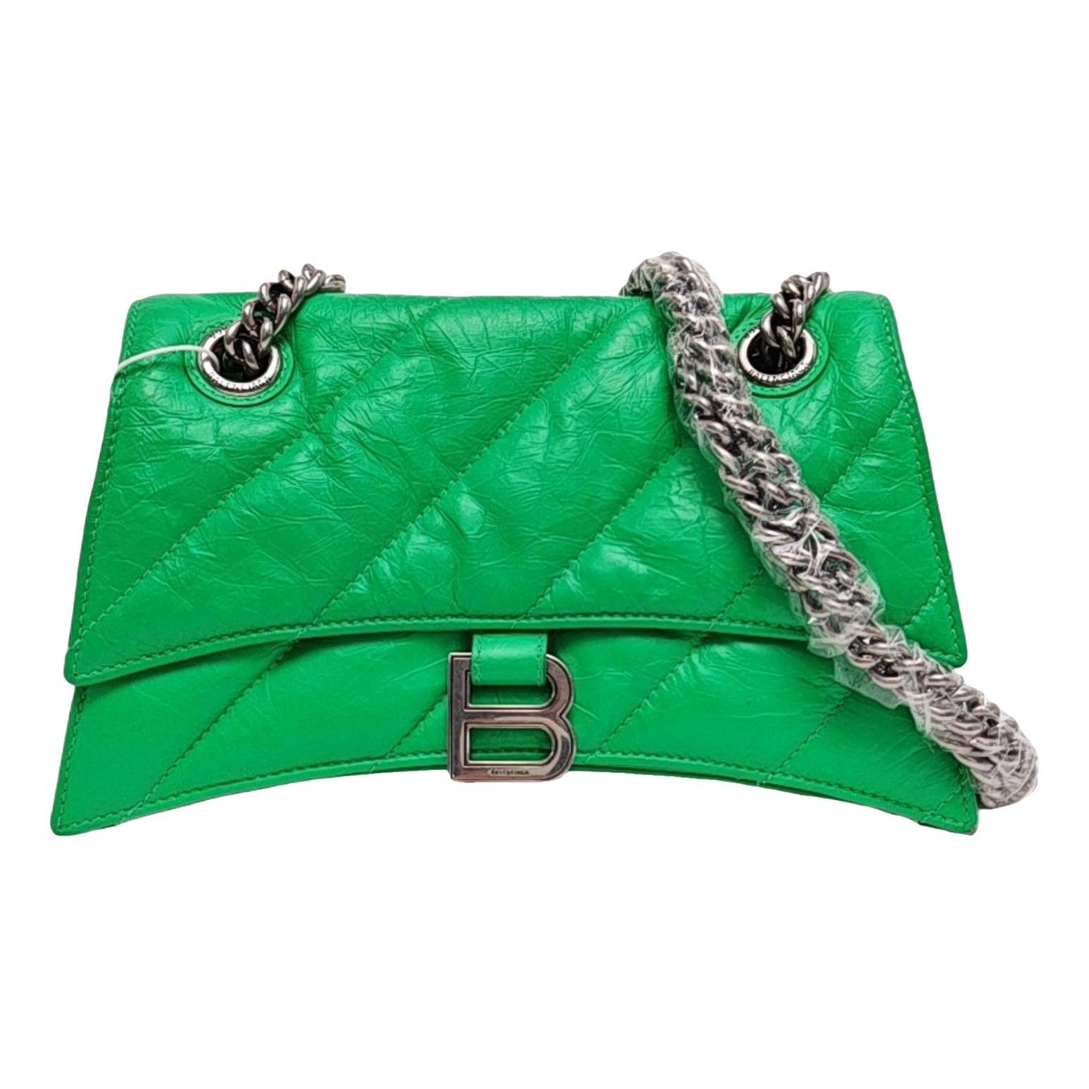 Crush leather crossbody bag