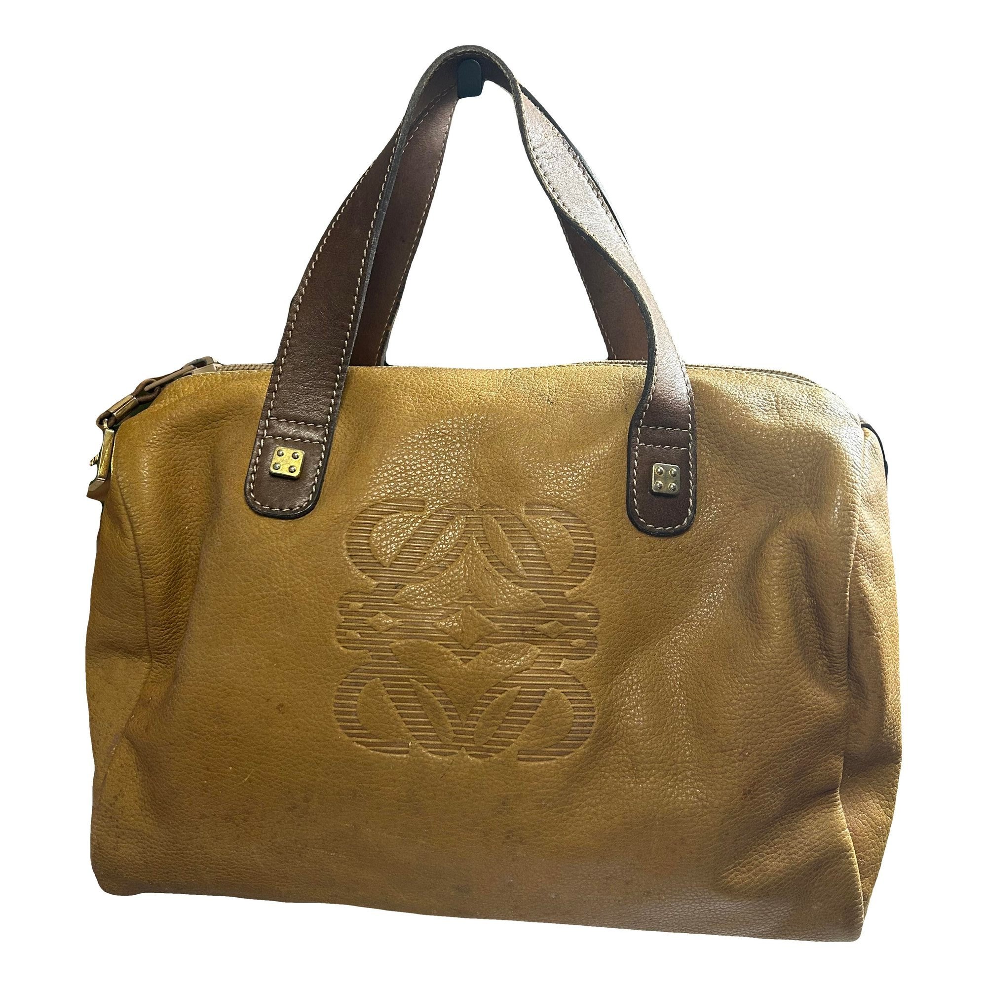 Leather bowling bag