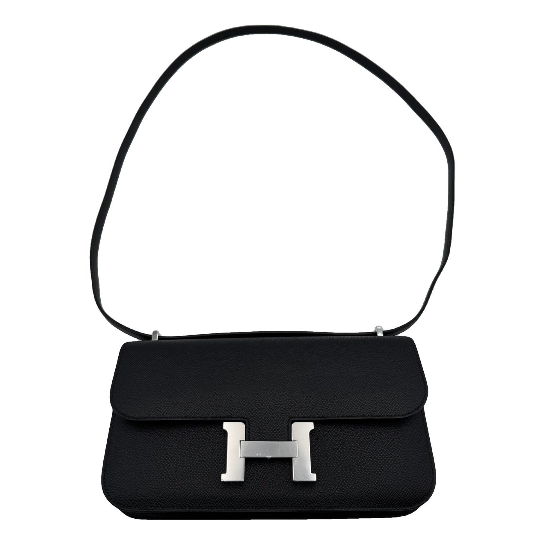 Hermes Constance Handbag Black Epsom Leather 2025