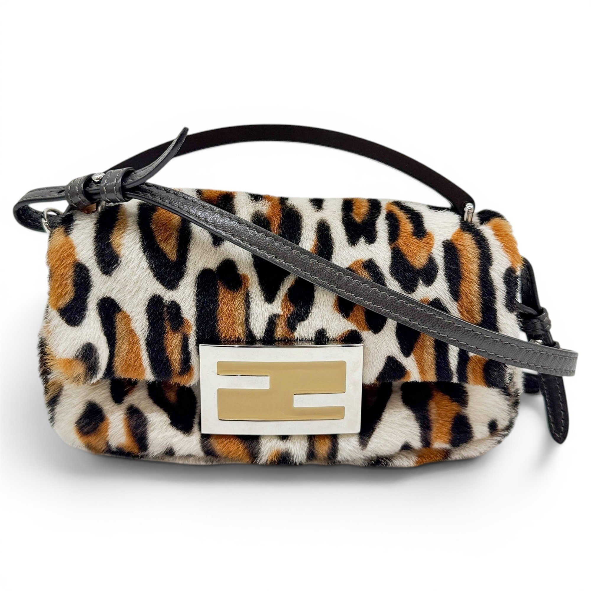 Baguette pony-style calfskin mini bag