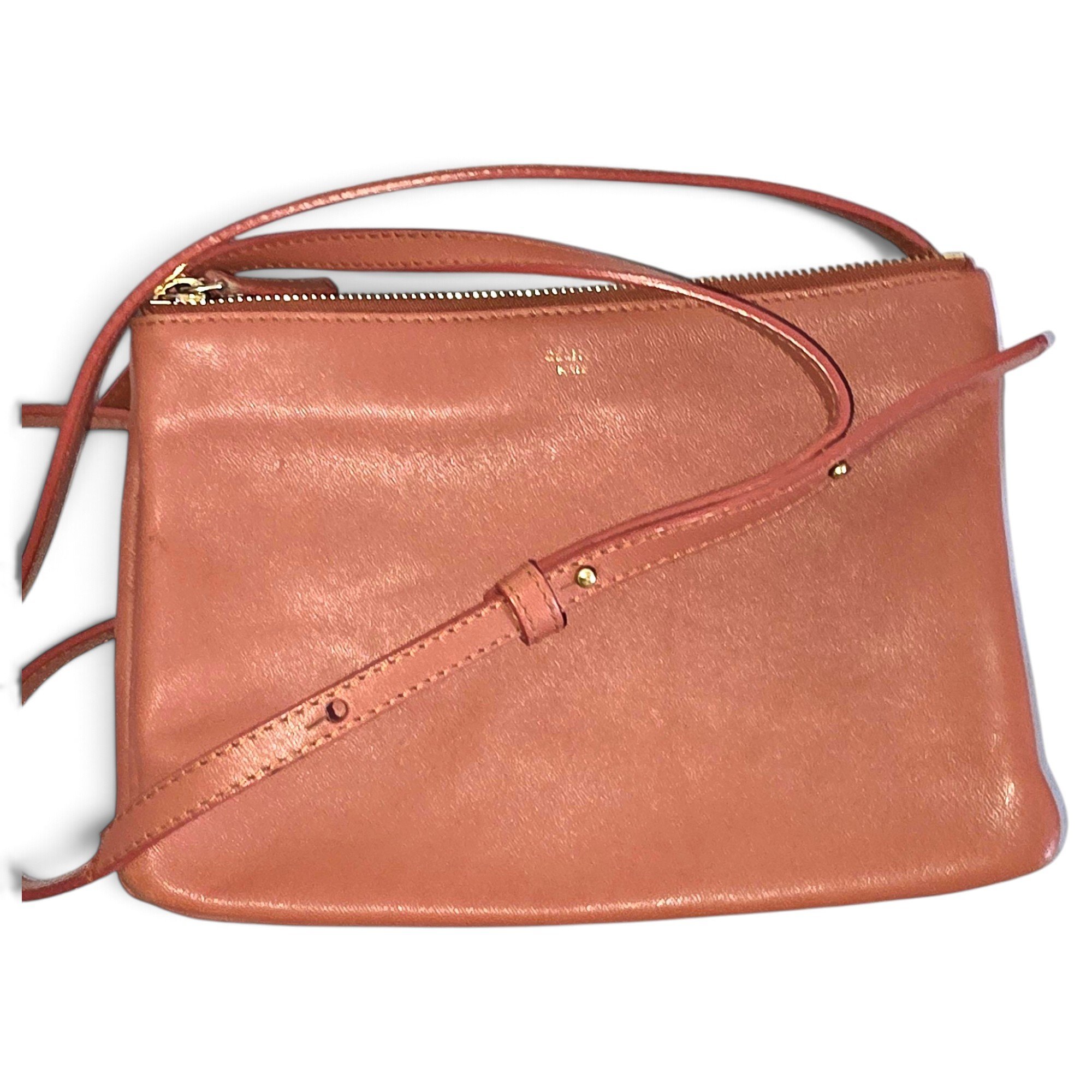 Trio leather crossbody bag