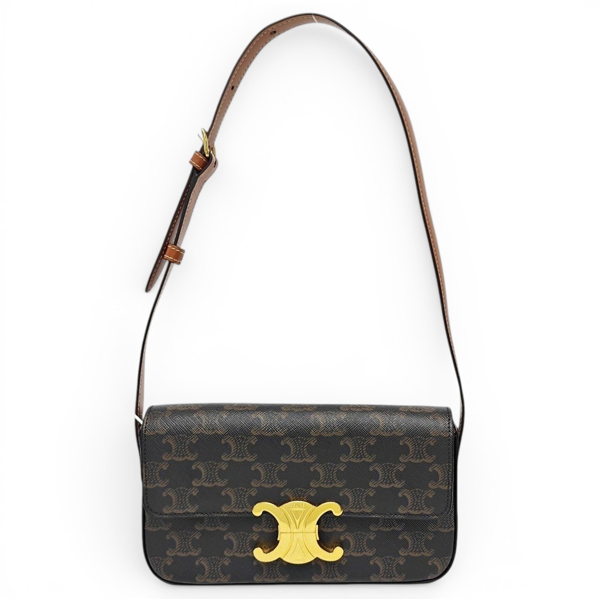 Triomphe leather handbag