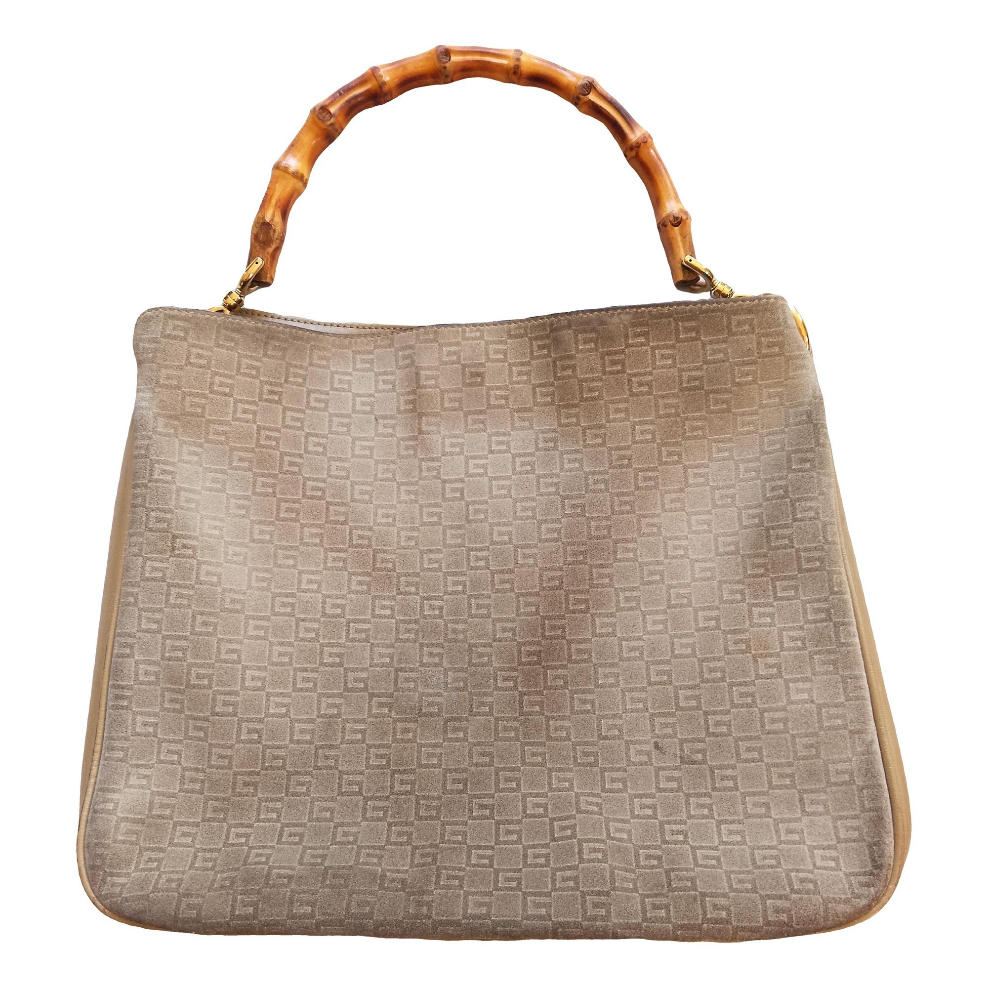 Bamboo leather handbag