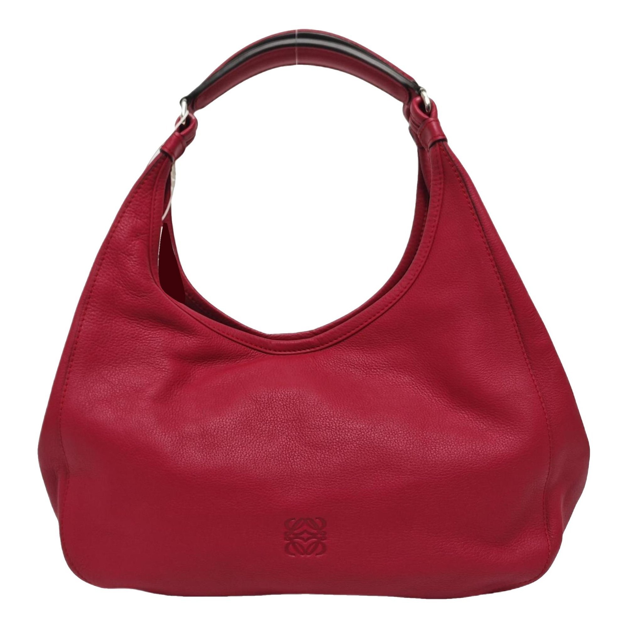 Squeeze leather handbag