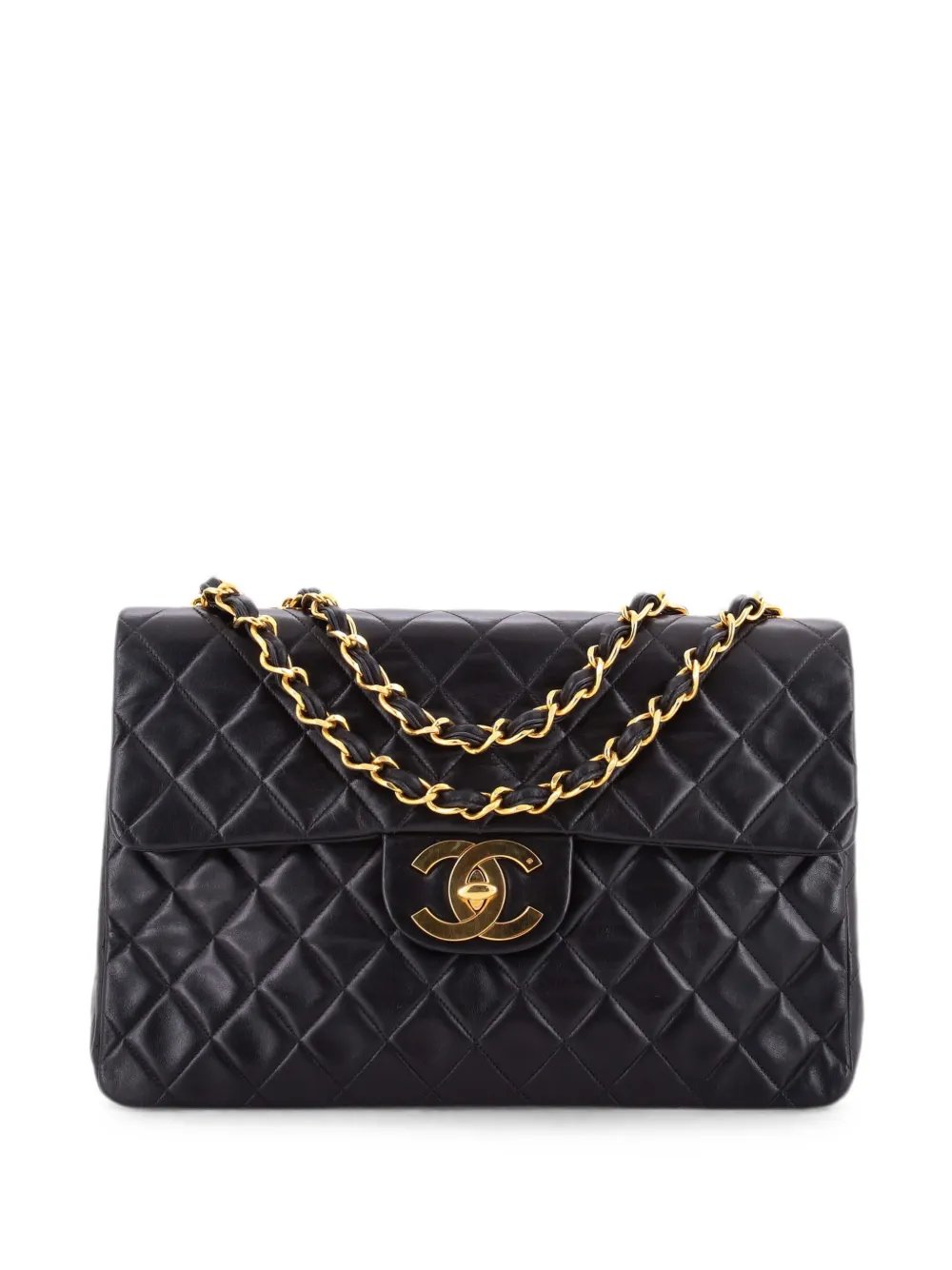 Classic Single Flap Bag Quilted Lambskin Jumbo shoulder bag