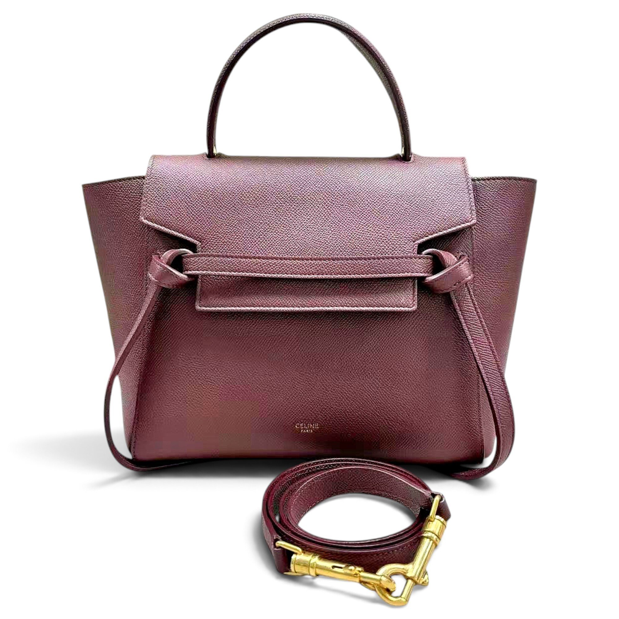 Belt leather handbag
