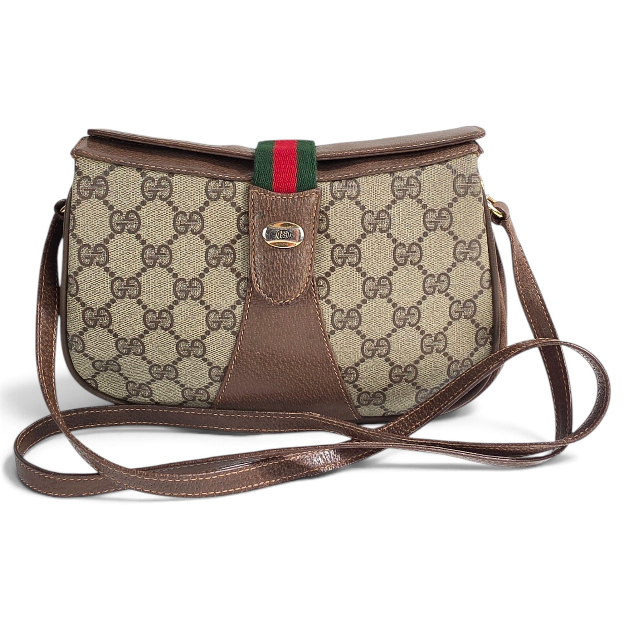 Ophidia Flap Top Handle leather crossbody bag
