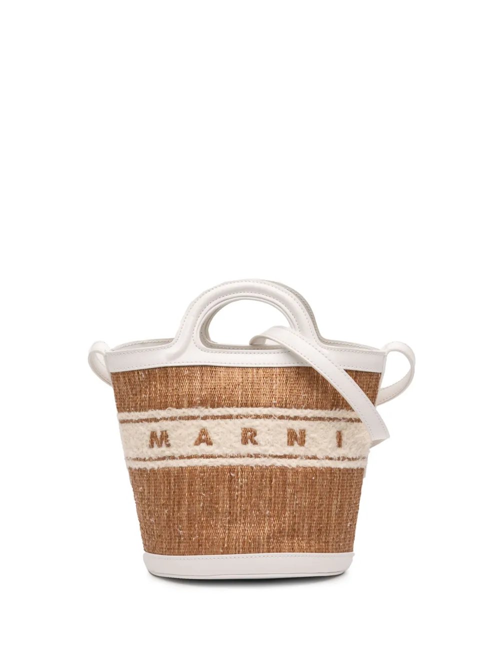 2010-2026 Small Embroidered Raffia Cotton and Calfskin Tropicalia Bag satchel