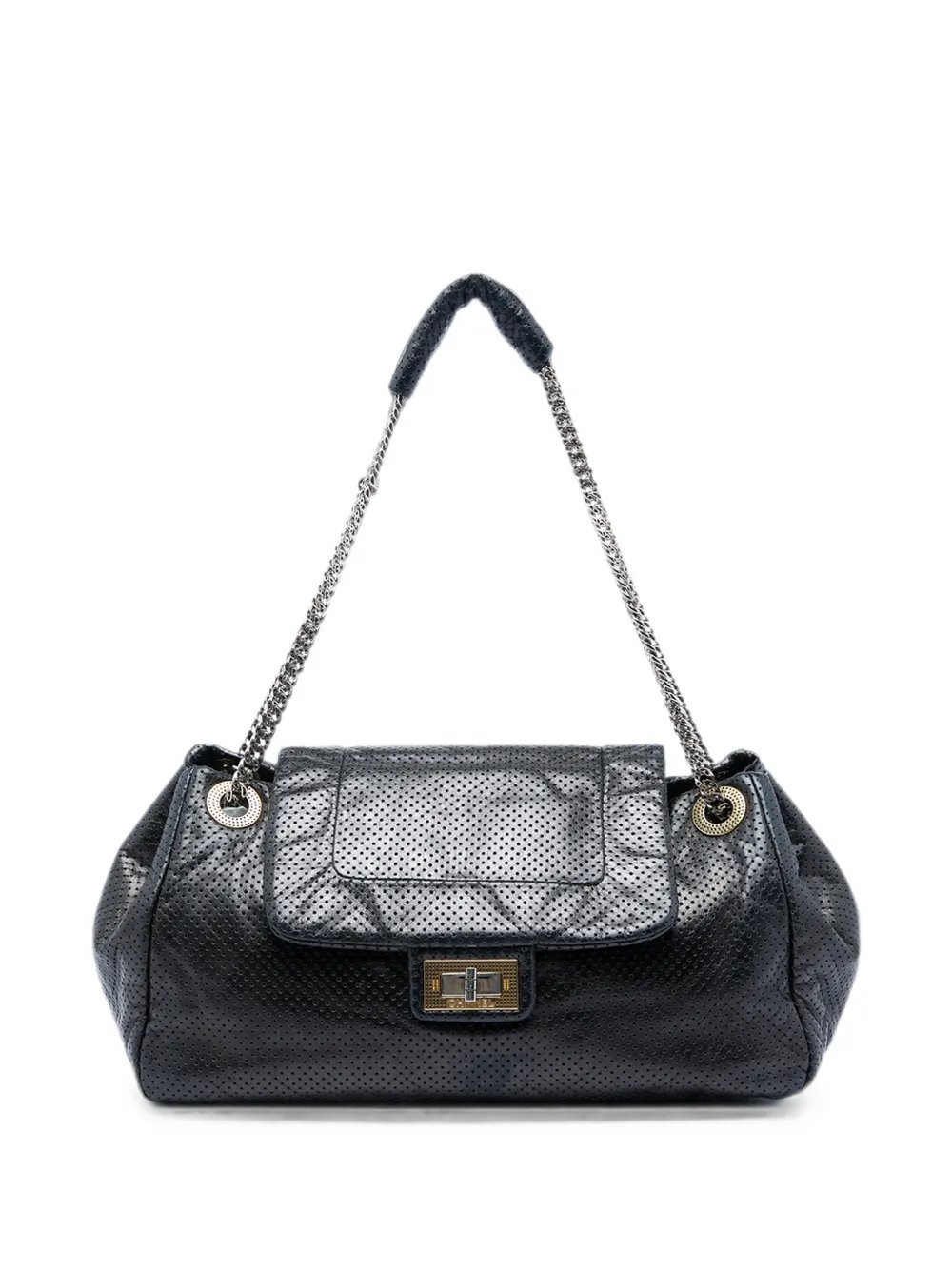 2008-2009 Perforated Calfskin Reissue 2.55 Drill Accordion Flap shoulder bag