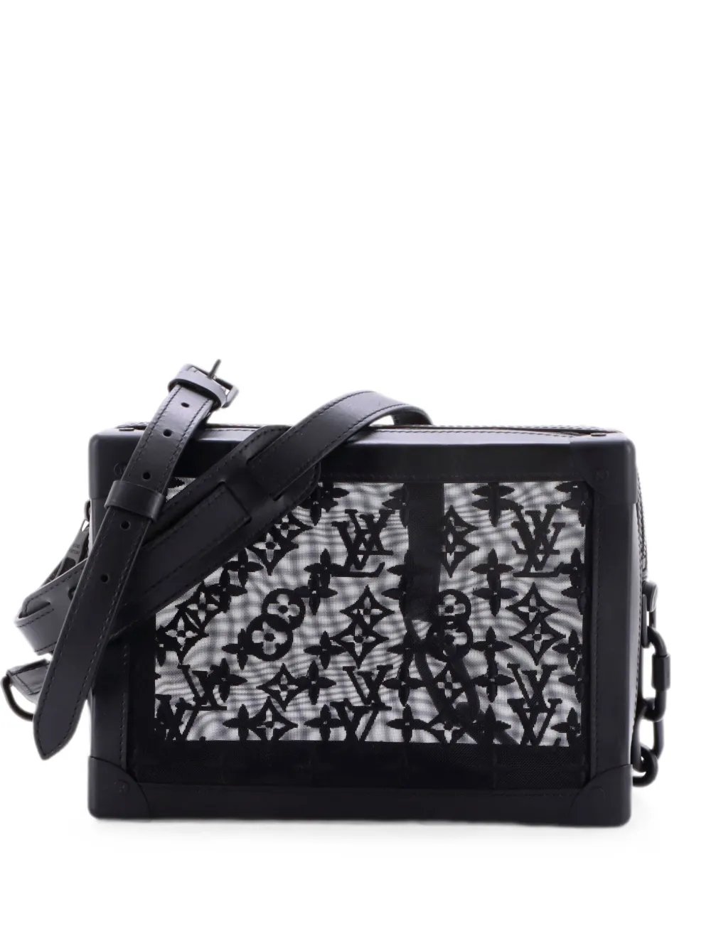 Soft Trunk Bag Monogram See Through Mesh crossbody bag