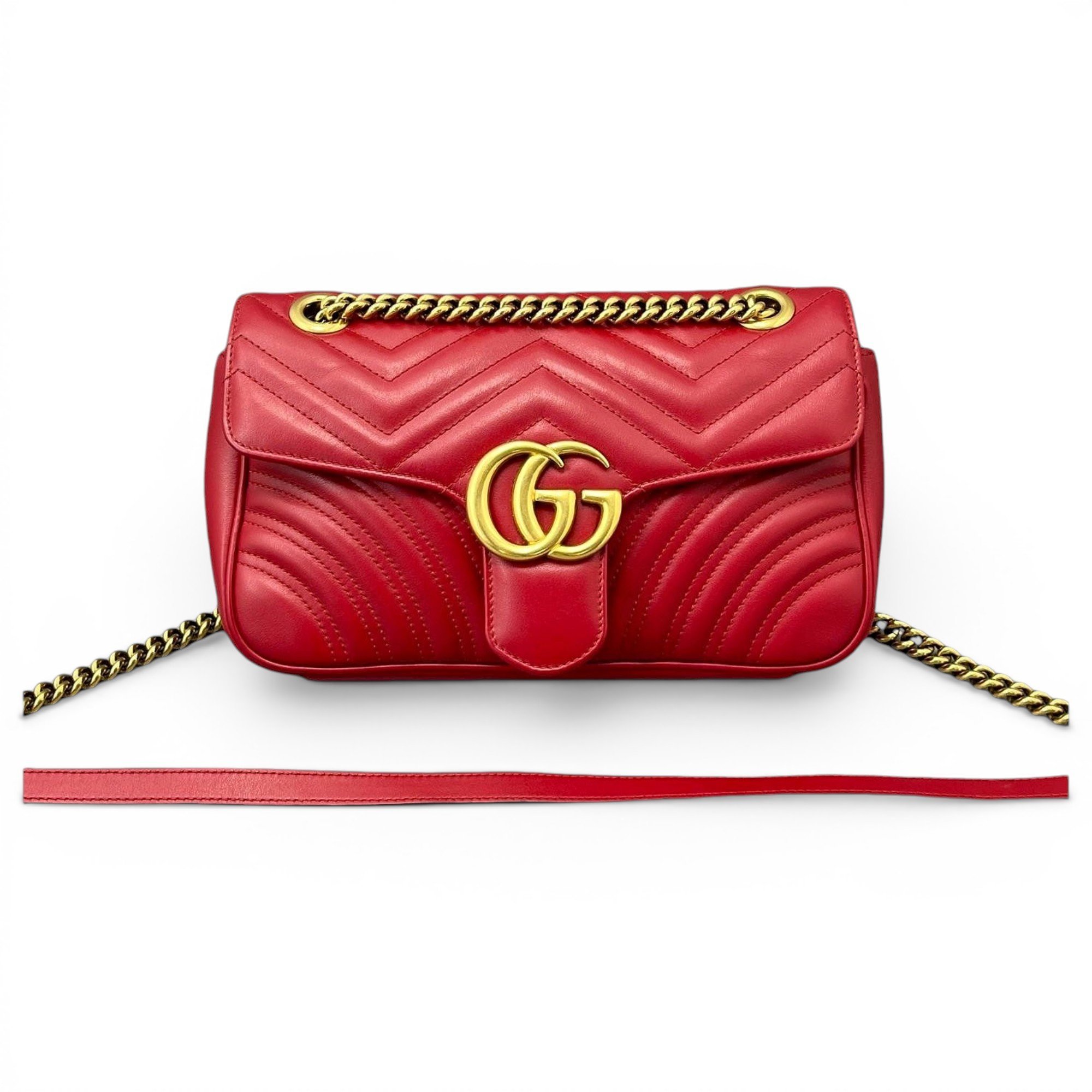 GG Marmont Flap leather handbag