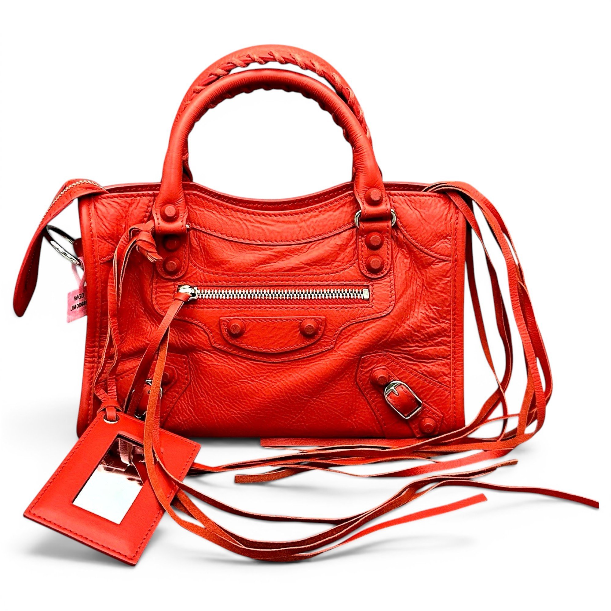 Classic Metalic leather handbag
