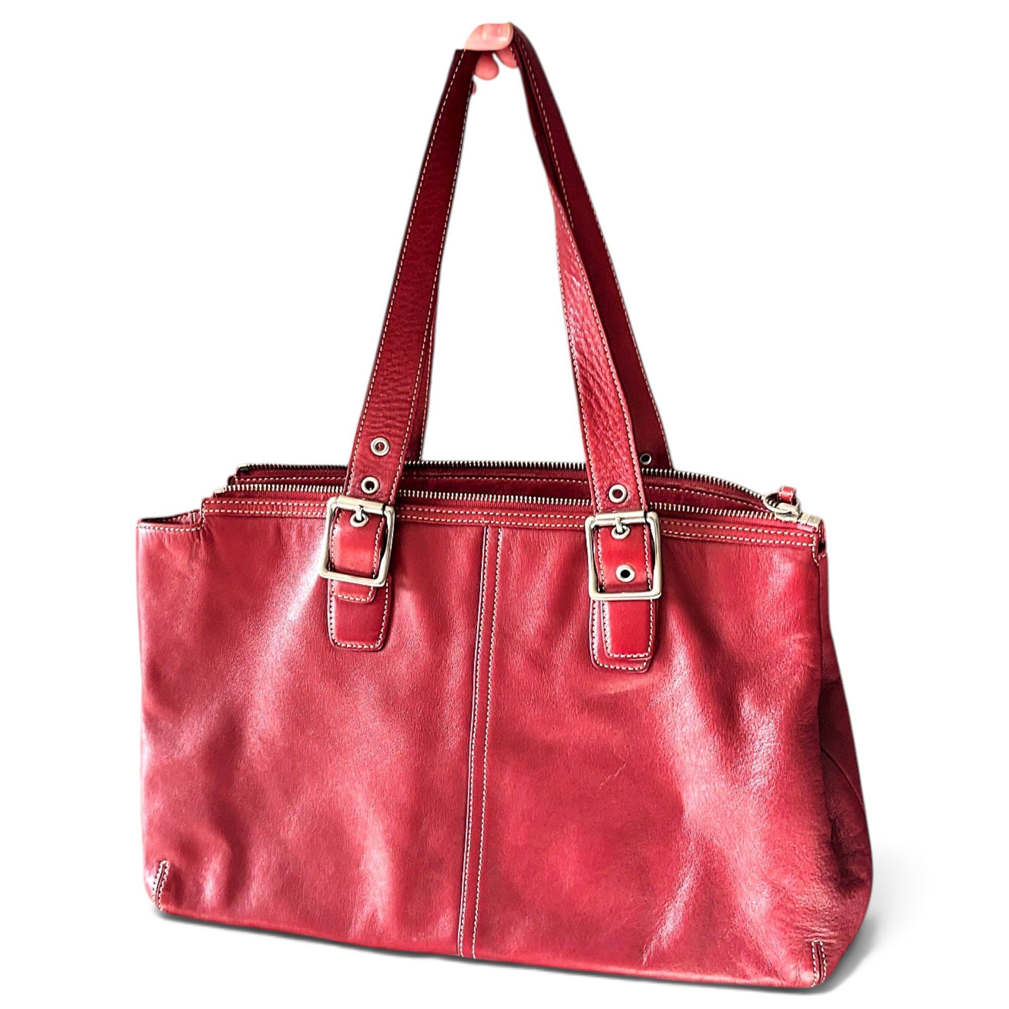 Leather tote