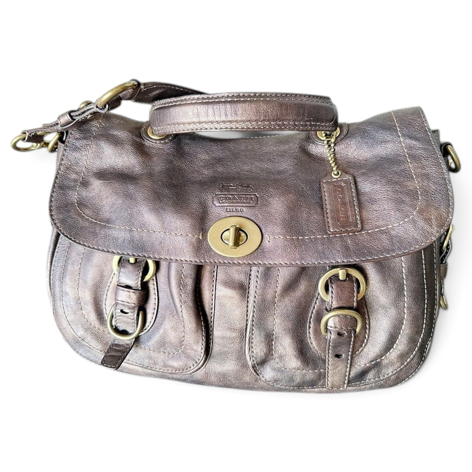Signature Sufflette leather handbag