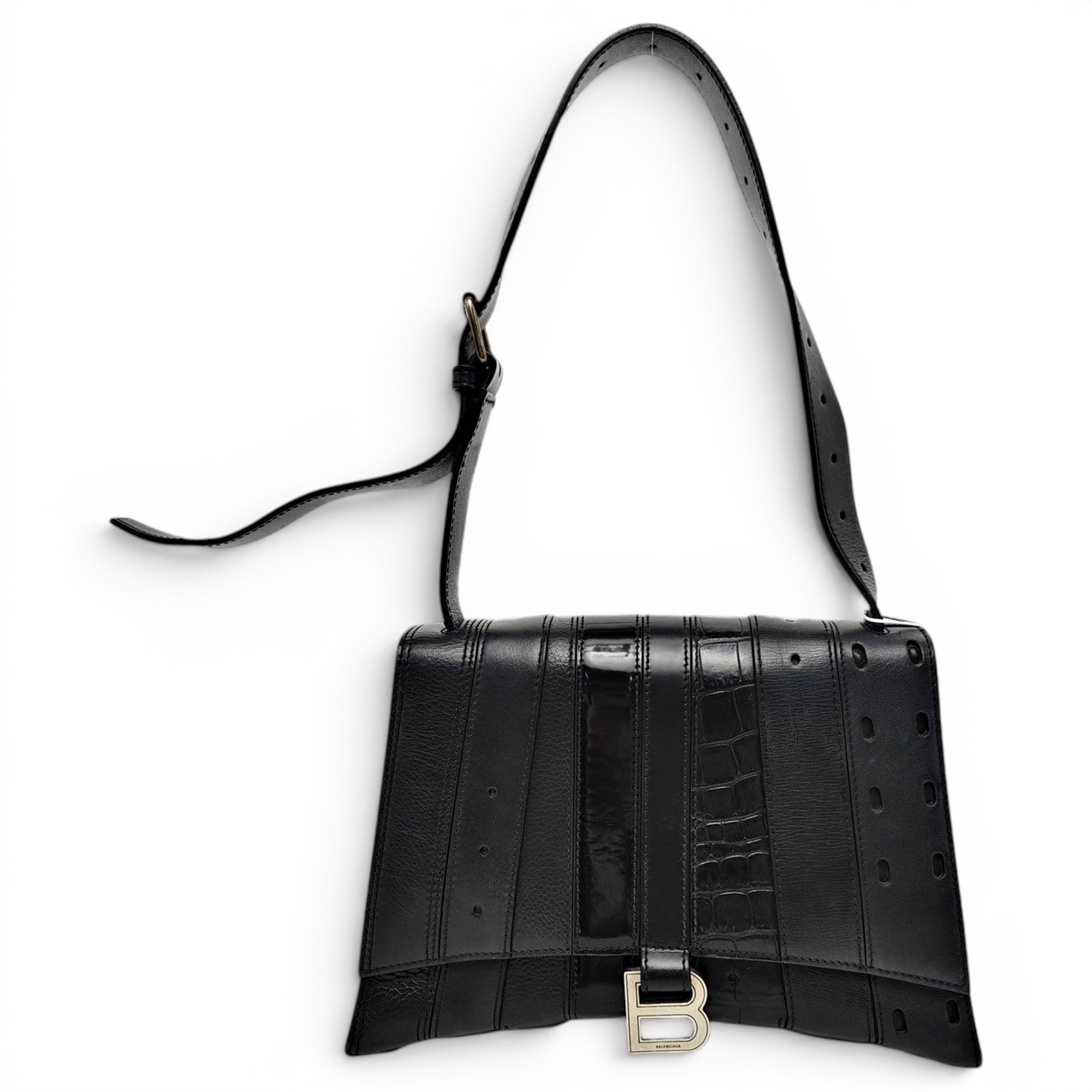 Balenciaga Hourglass leather handbag