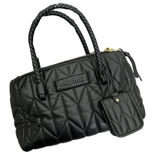Leather bowling bag