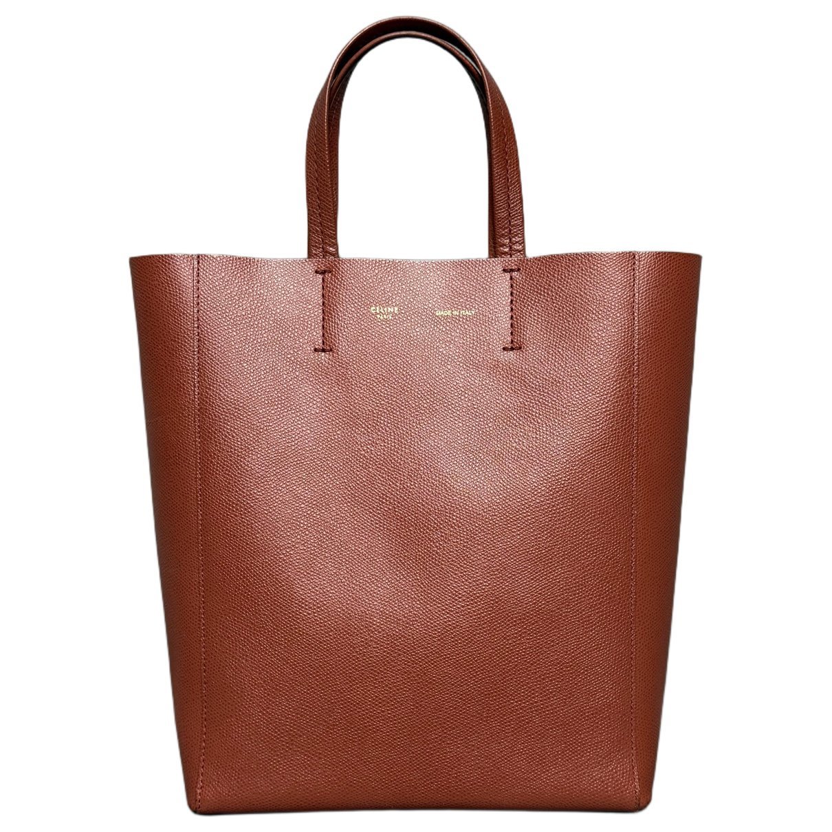 Cabas leather handbag