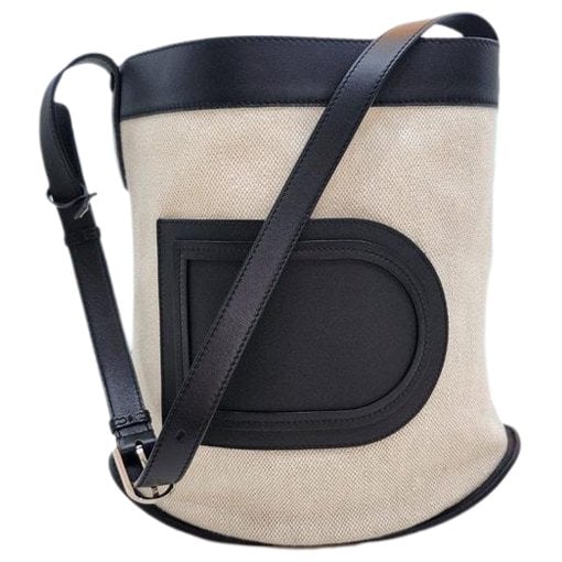 Leather clutch bag