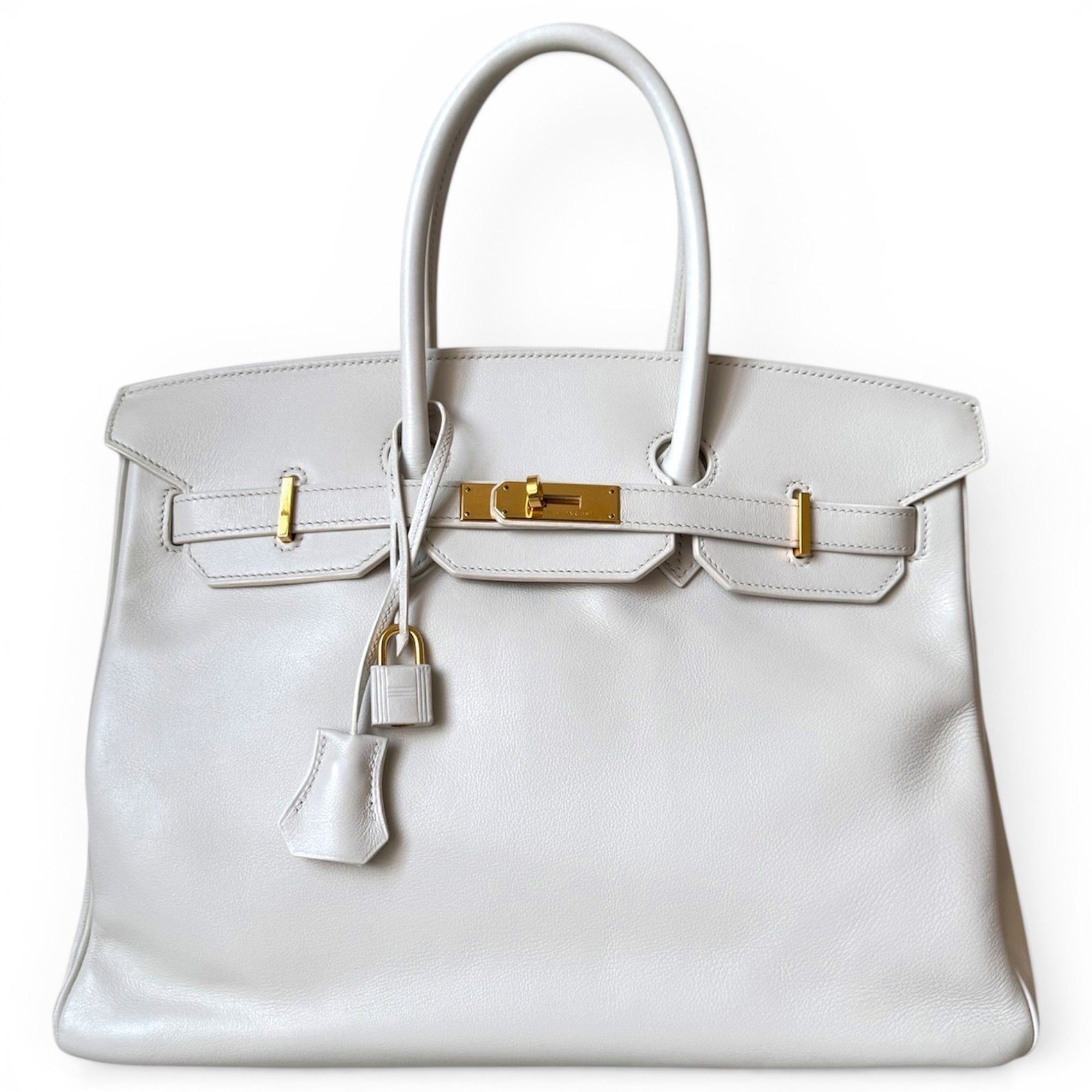 Birkin 35 leather handbag