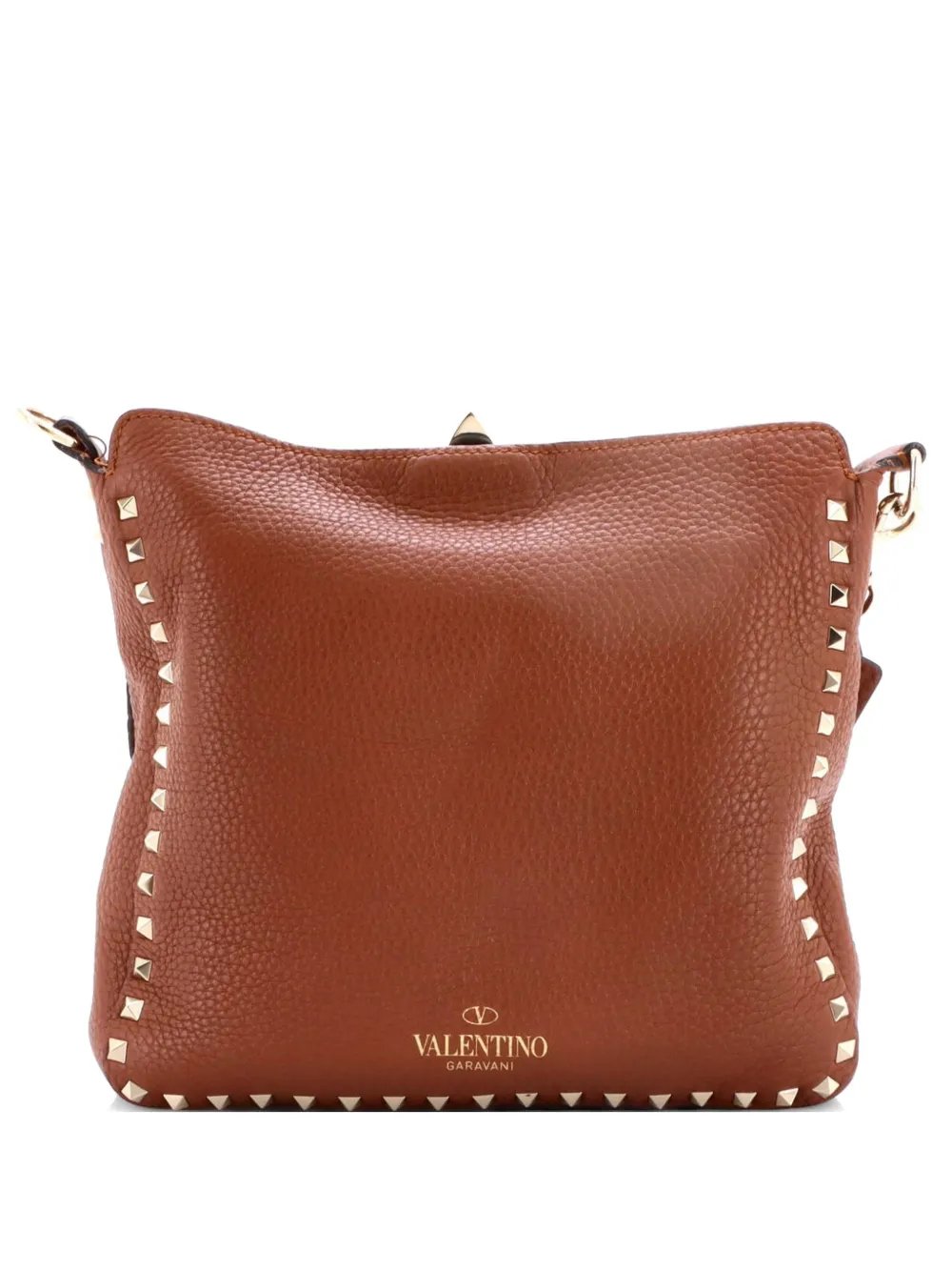 Rockstud Flip Lock Messenger Bag Leather Medium crossbody bag