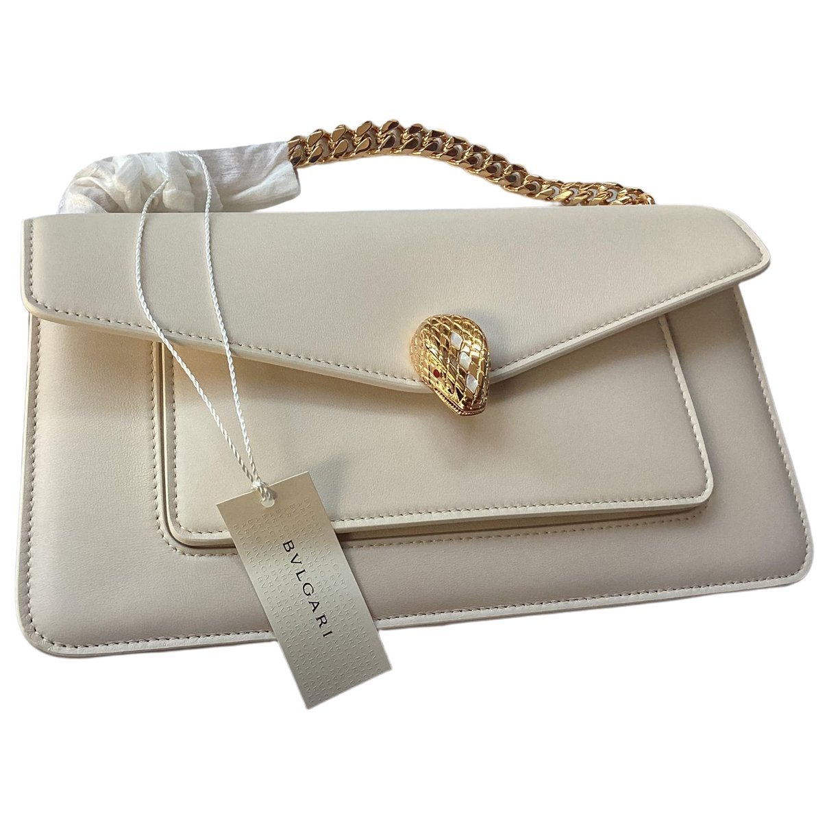 Serpenti leather handbag