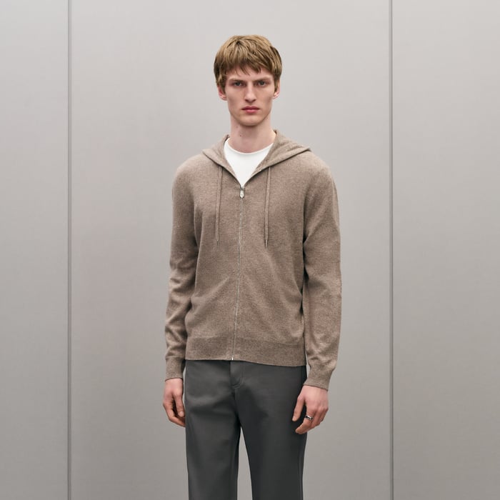 Vigoureux "Maillon Chaine d'Ancre" Zipped Cashmere Jacket