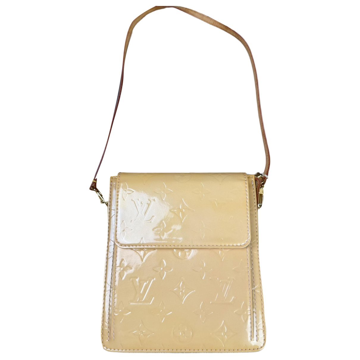 Patent leather handbag
