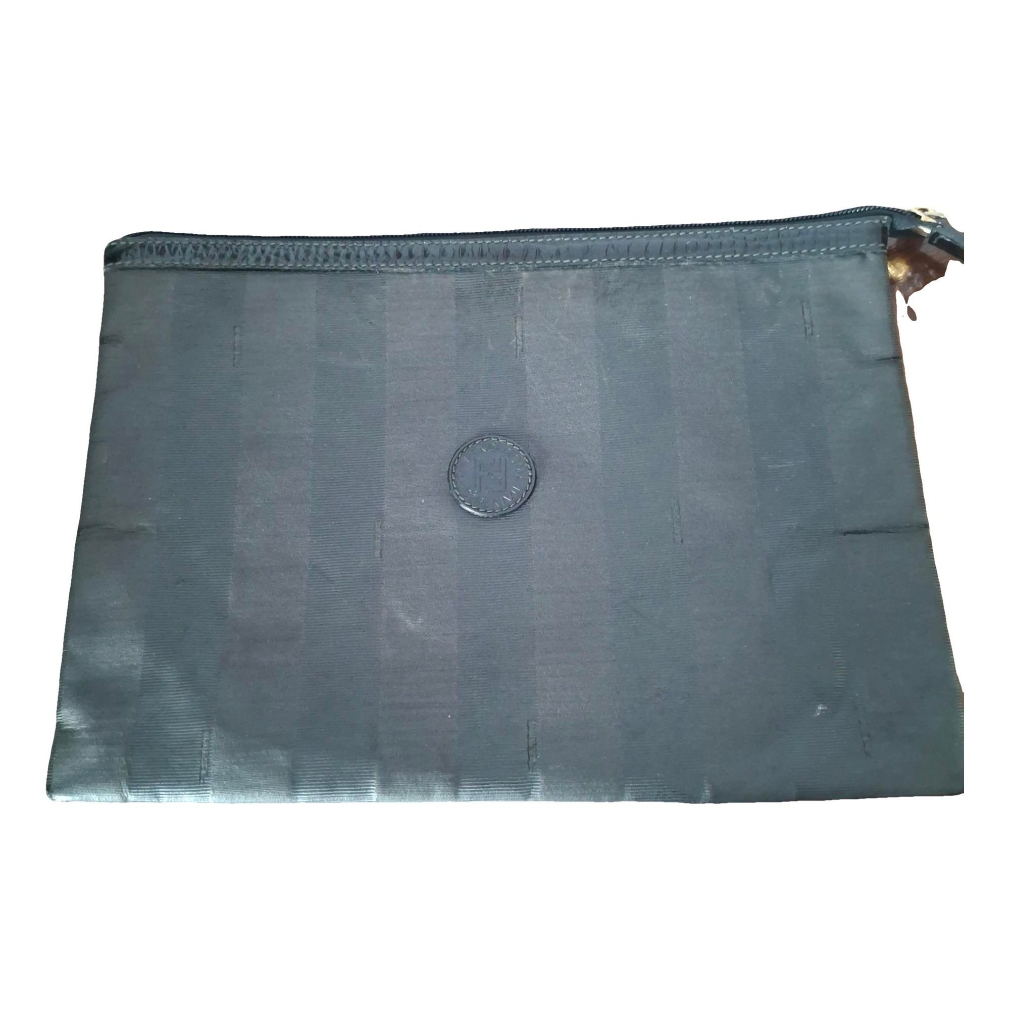Leather clutch bag