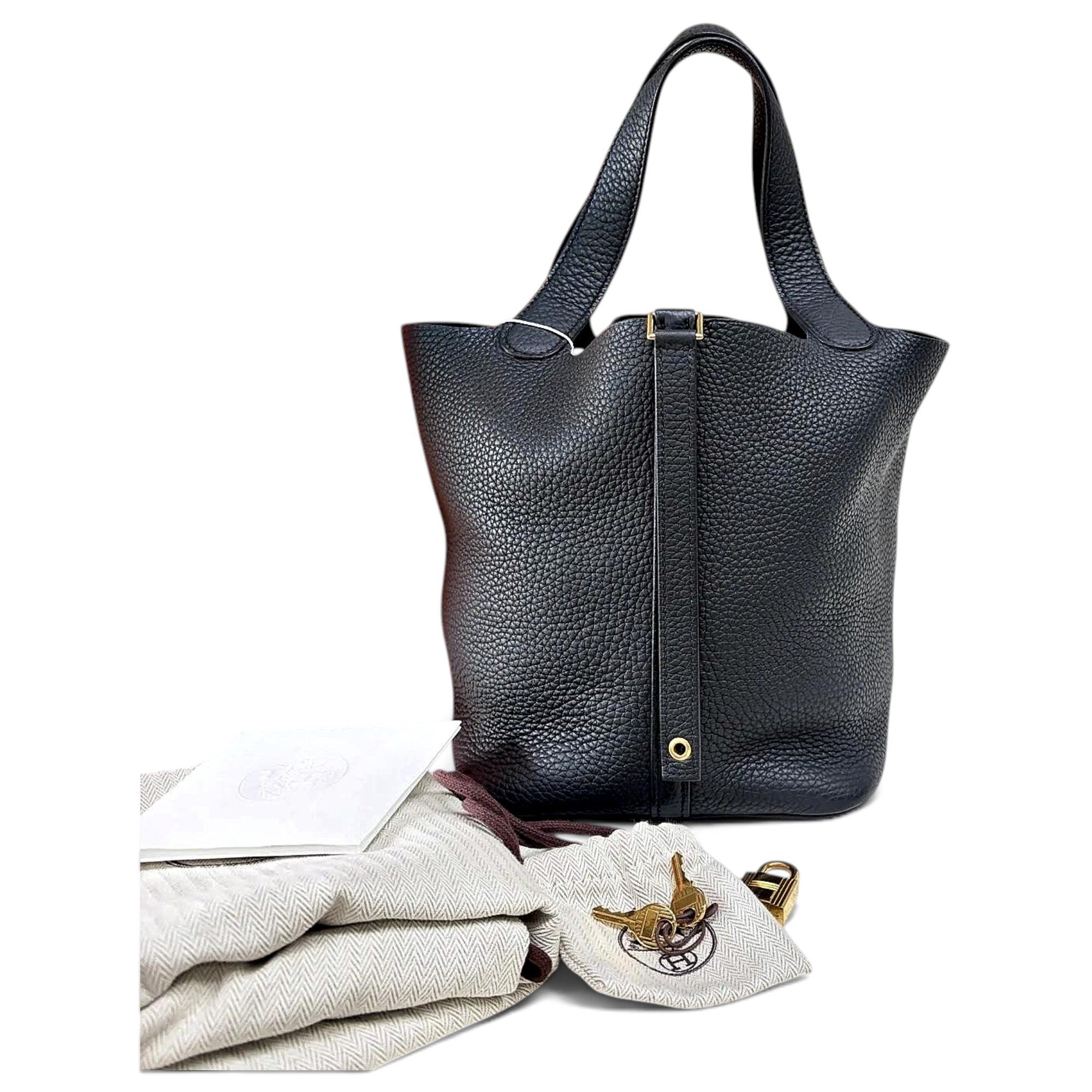 Leather tote