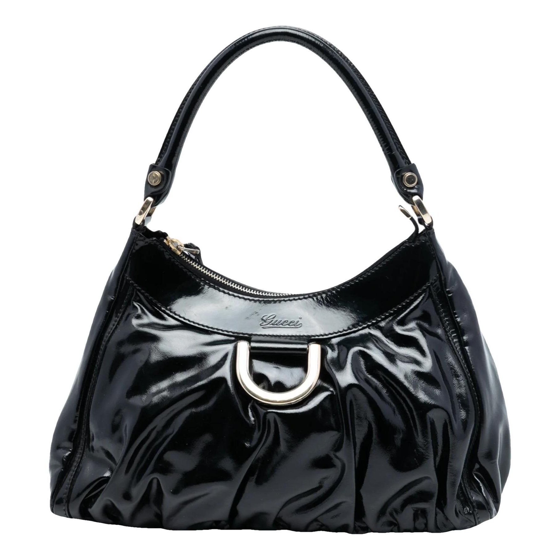 Patent leather handbag