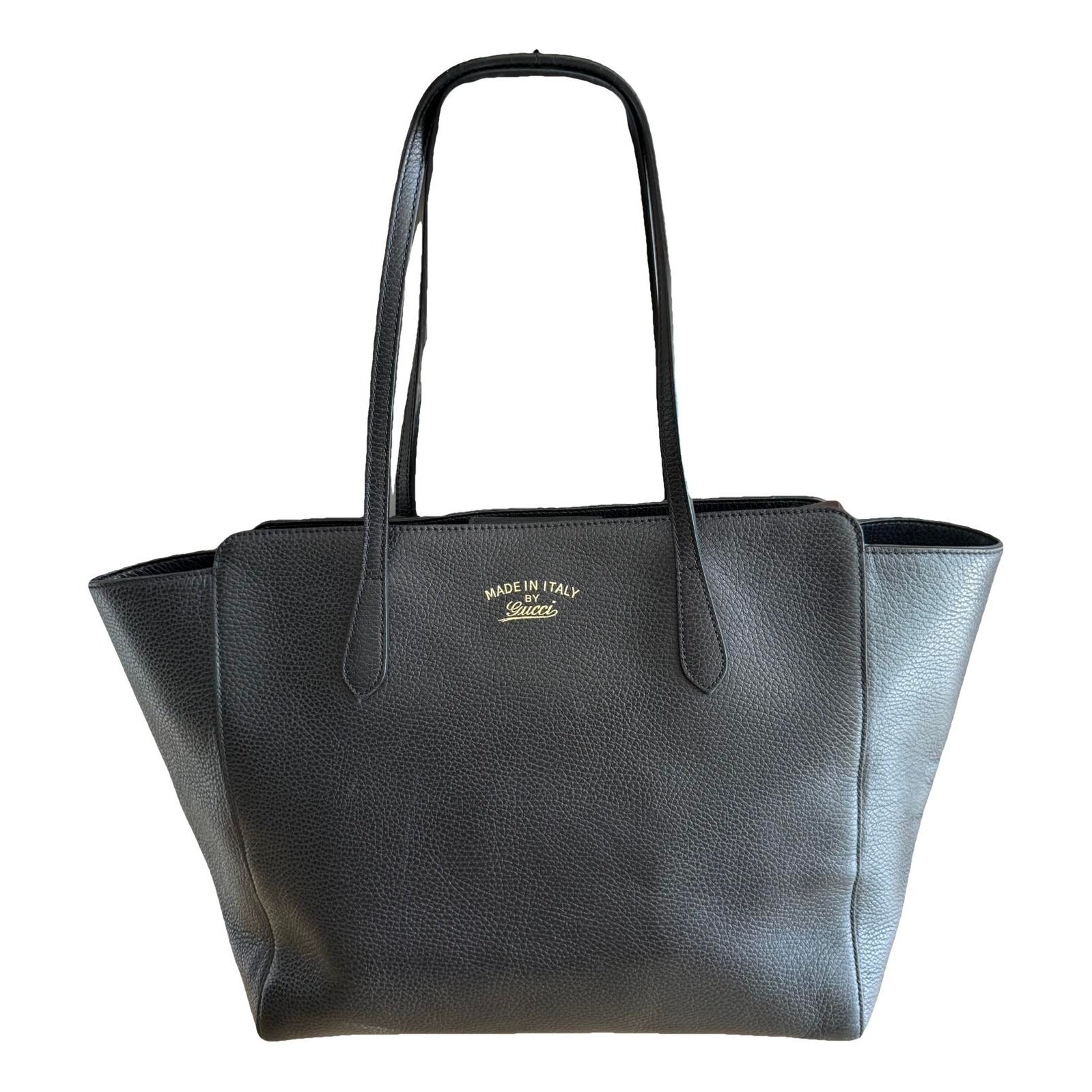 Swing leather tote