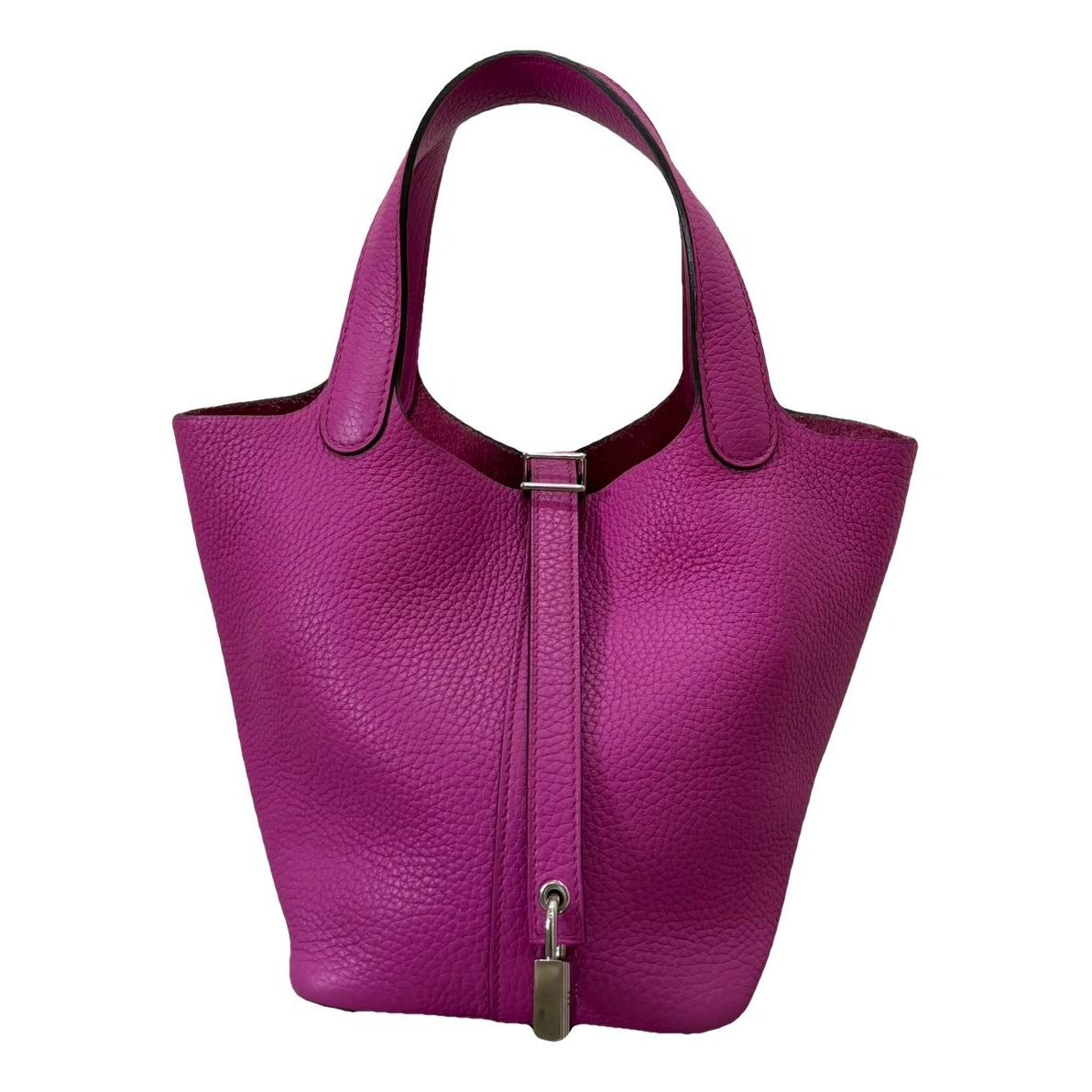 Picotin leather tote
