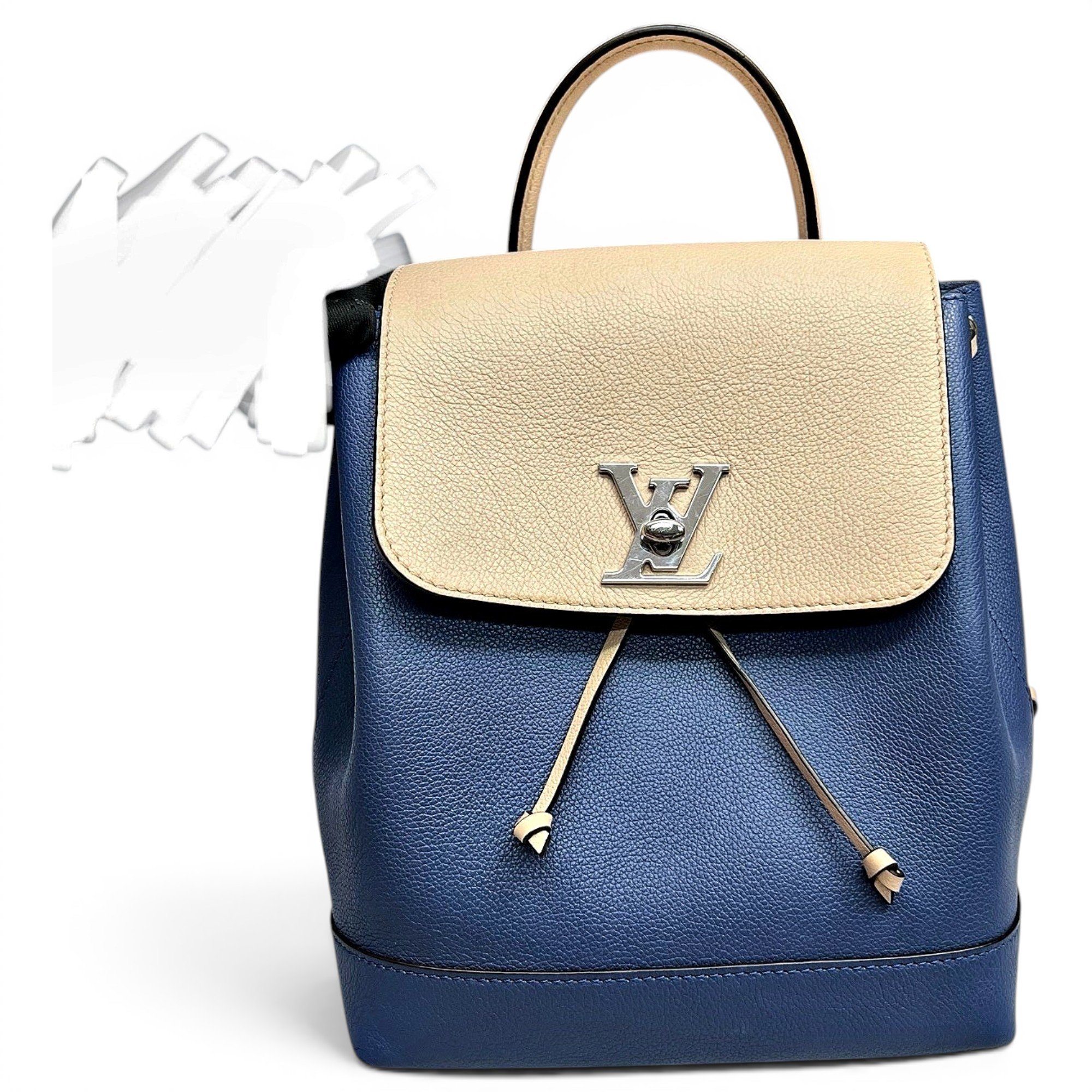Lockme leather backpack