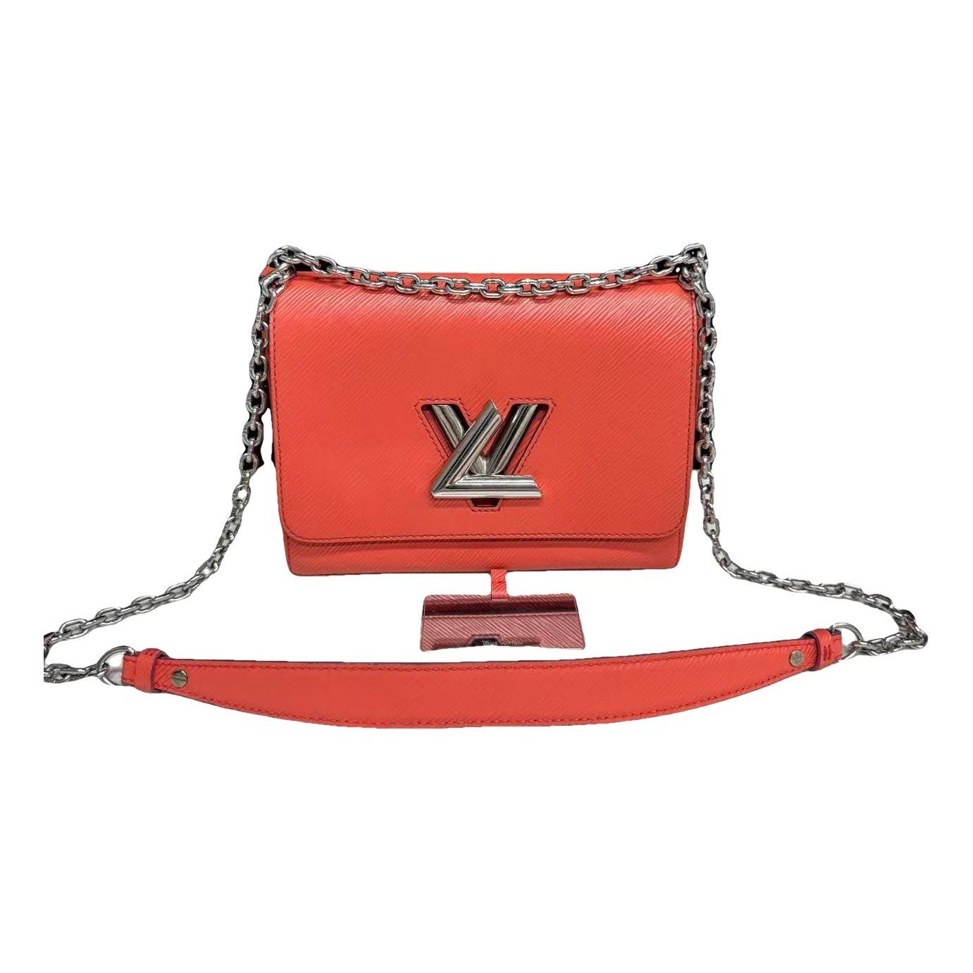 Twist leather crossbody bag