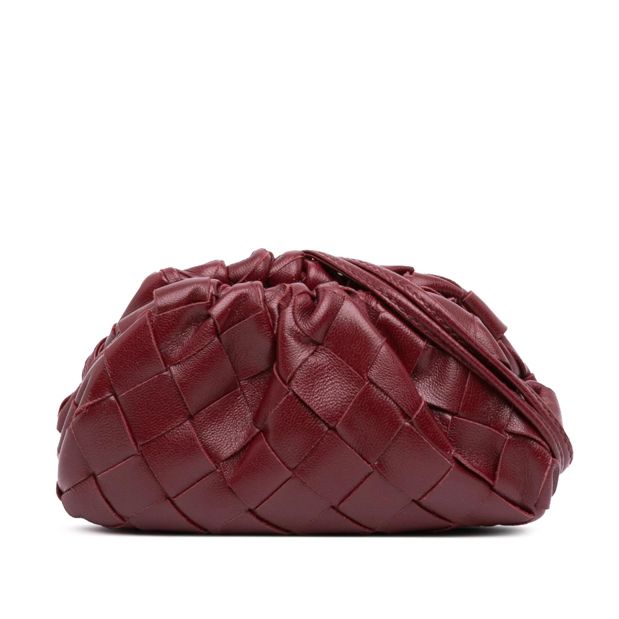 Pouch leather handbag