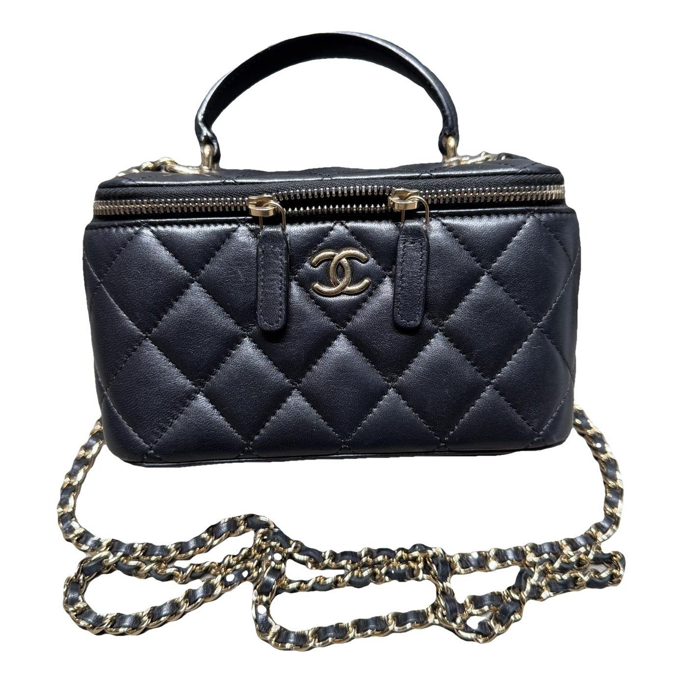 Trendy CC Vanity leather handbag