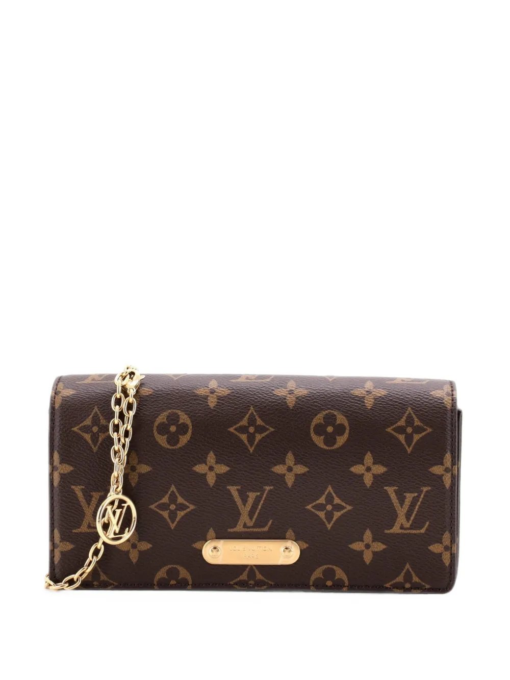 Lily Wallet on Chain Monogram Canvas crossbody bag