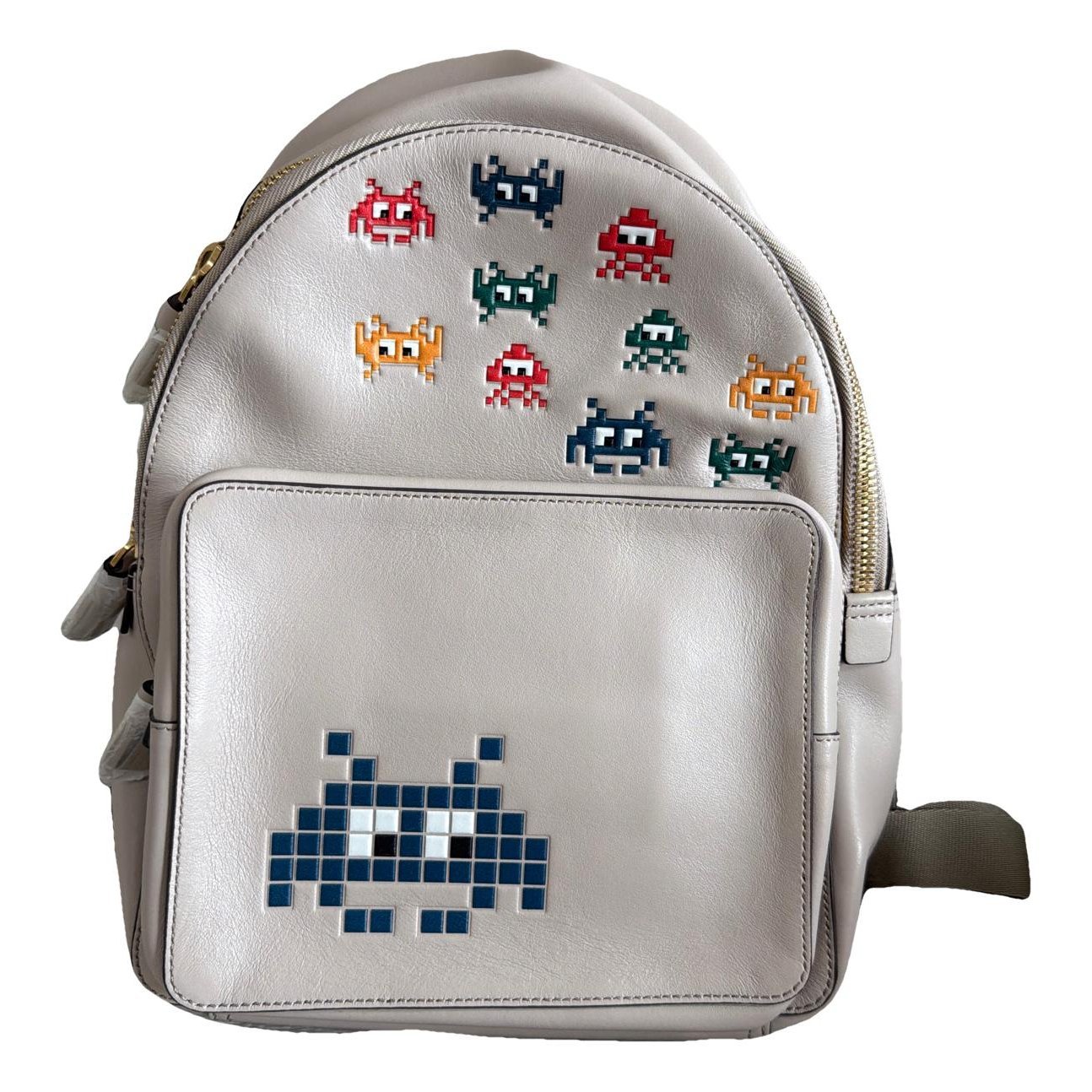 Leather backpack