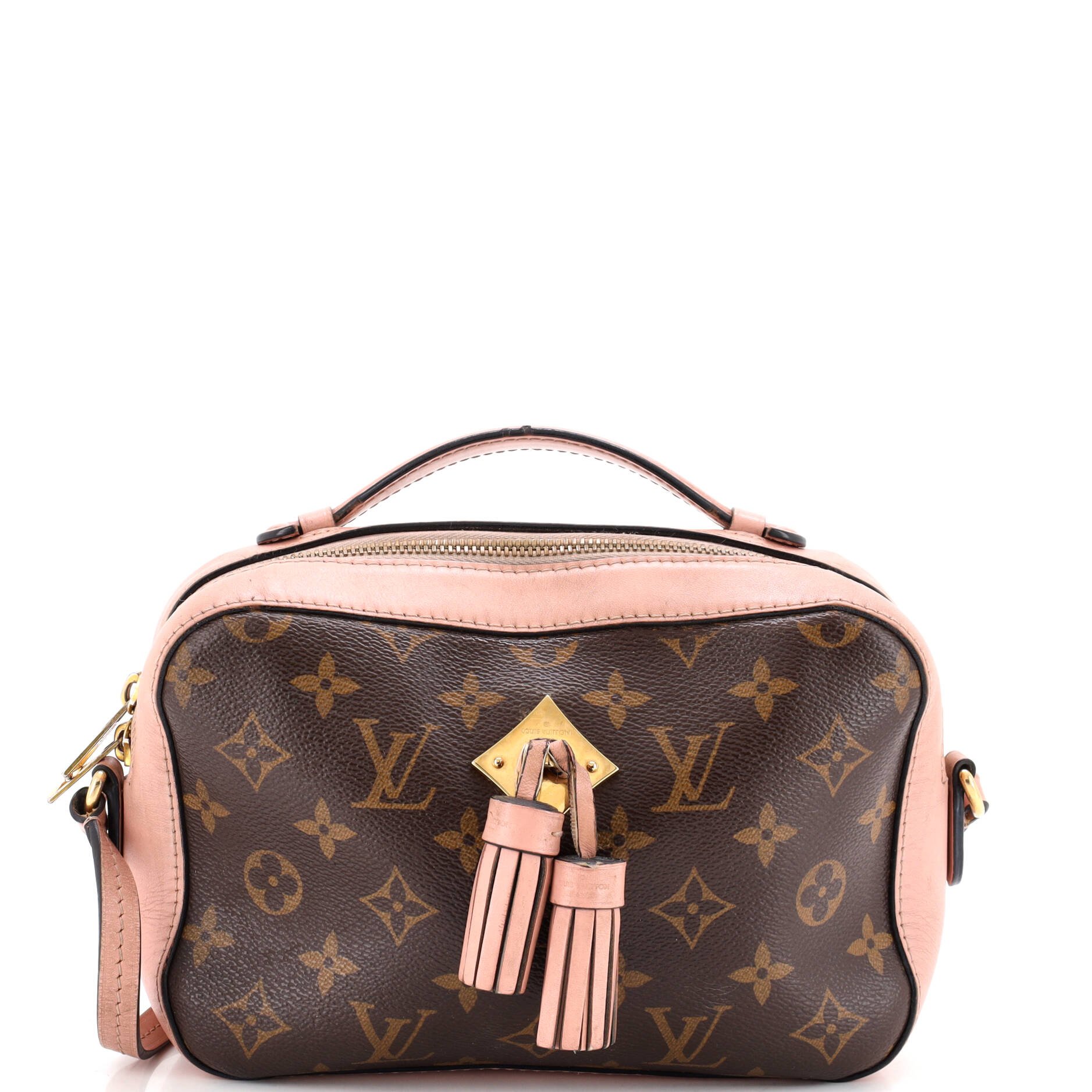 Saintonge Handbag Monogram Canvas with Leather