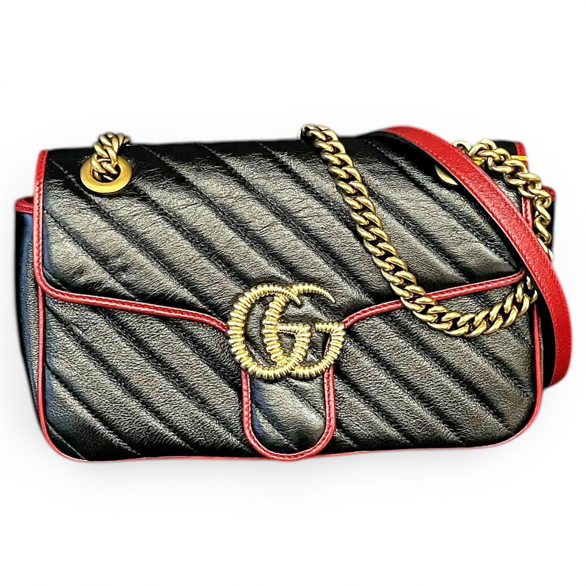 GG Marmont Flap leather handbag