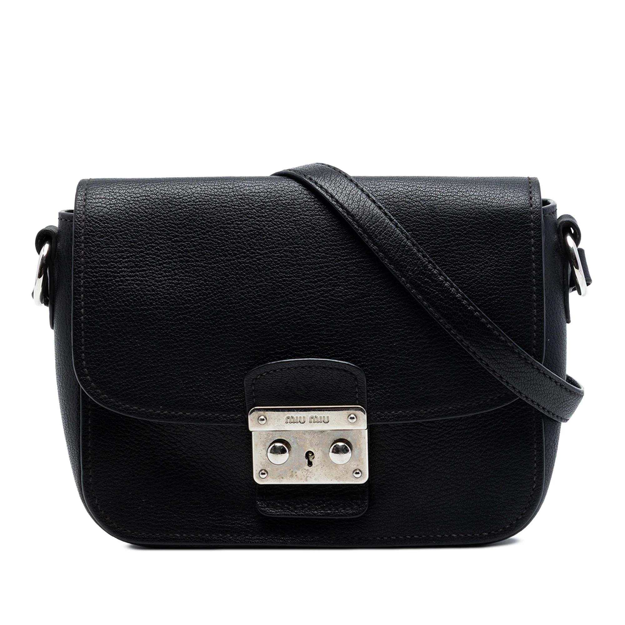 Madras leather handbag