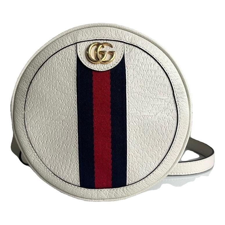 Ophidia Round leather handbag