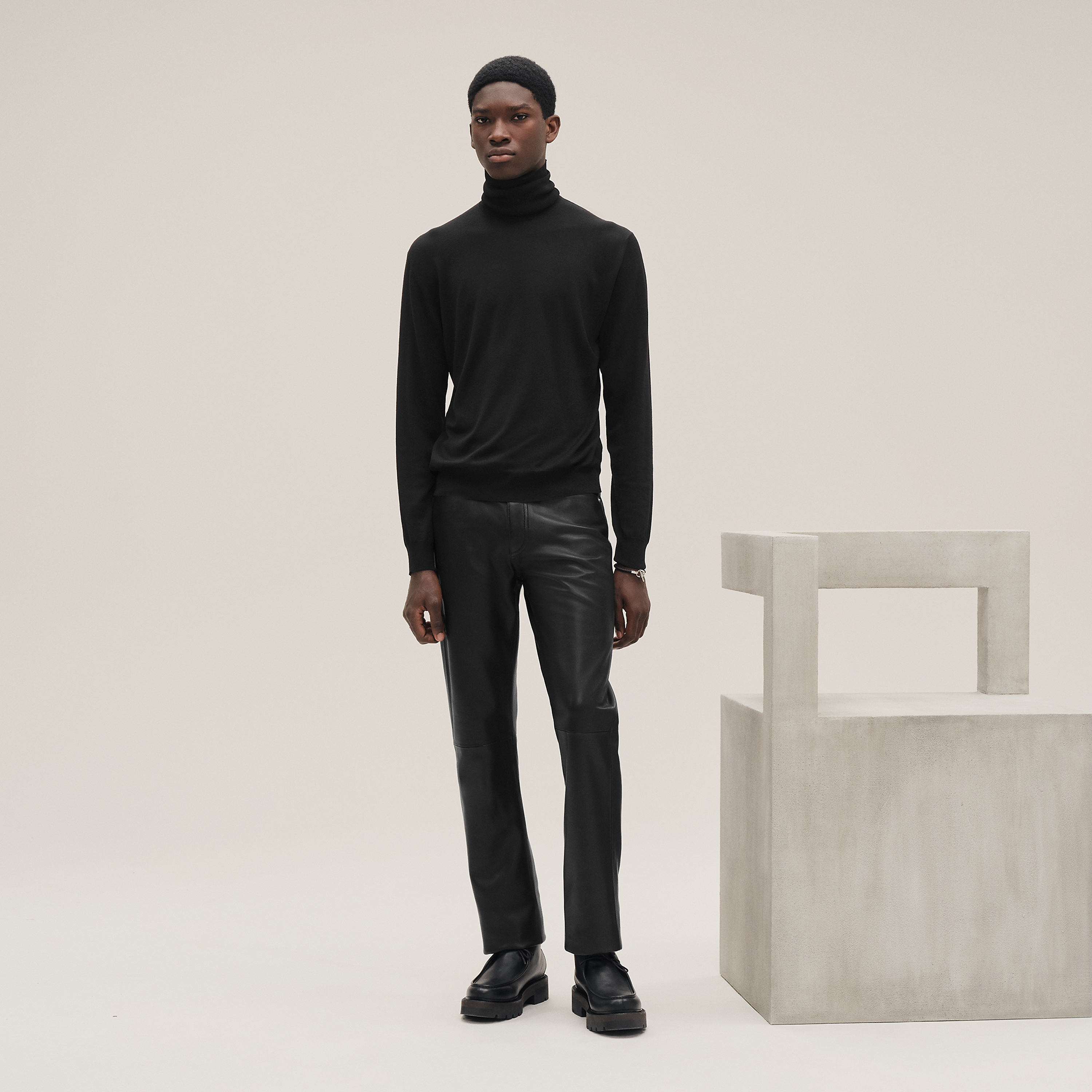 "Detail H" turtleneck sweater