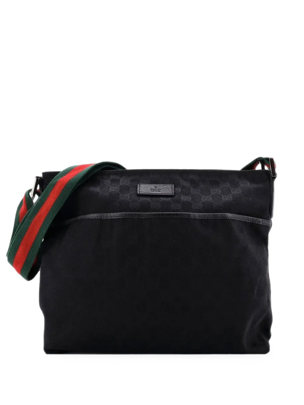 Front Pocket Web Messenger GG Canvas Medium crossbody bag