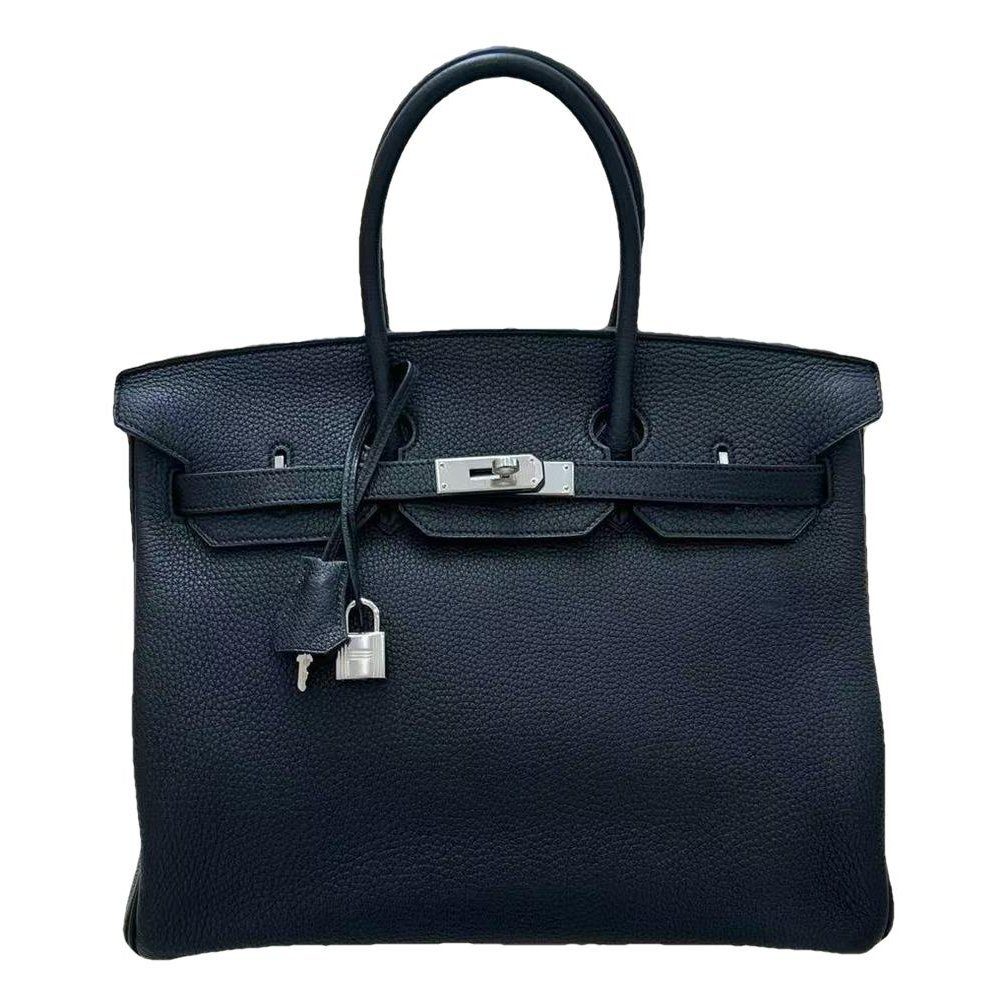 Hermes Birkin 35 Handbag Black Togo Leather