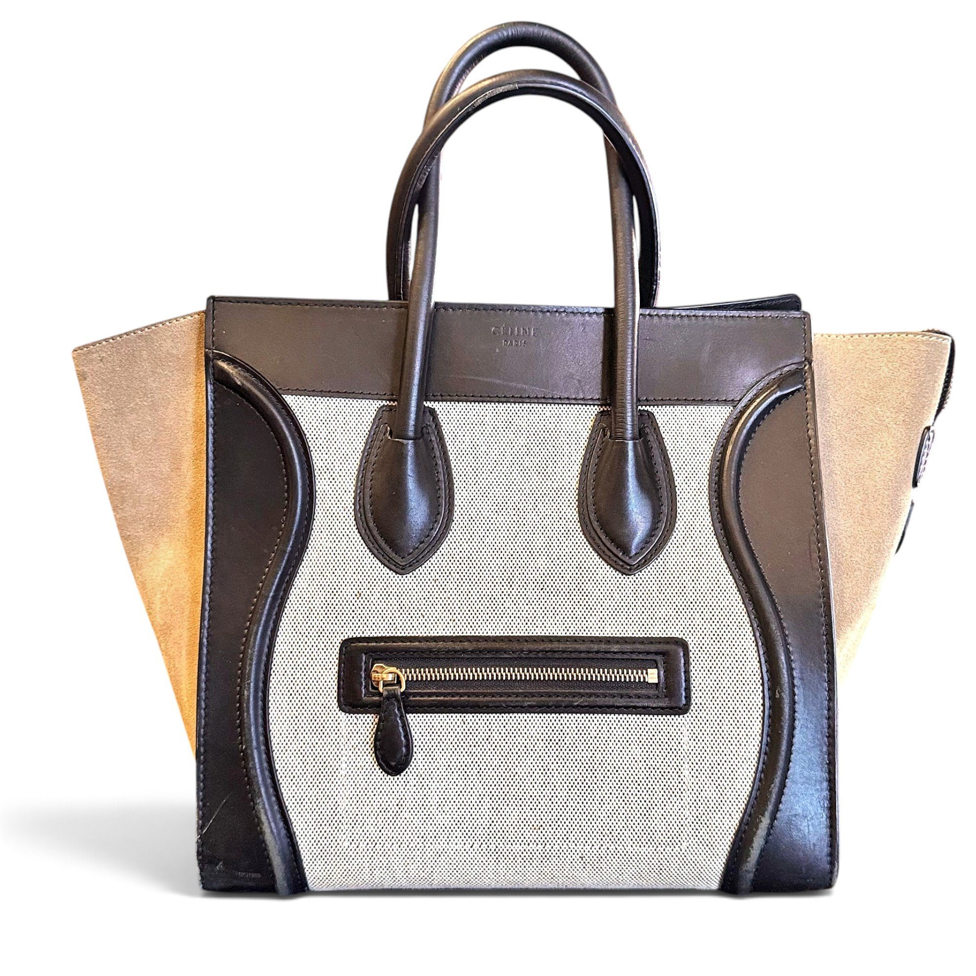 Luggage leather tote