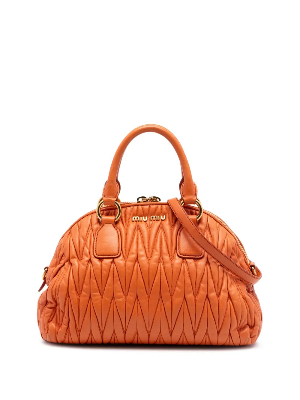 Miu Miu 2010-2026 Matelasse Nappa Dome satchel