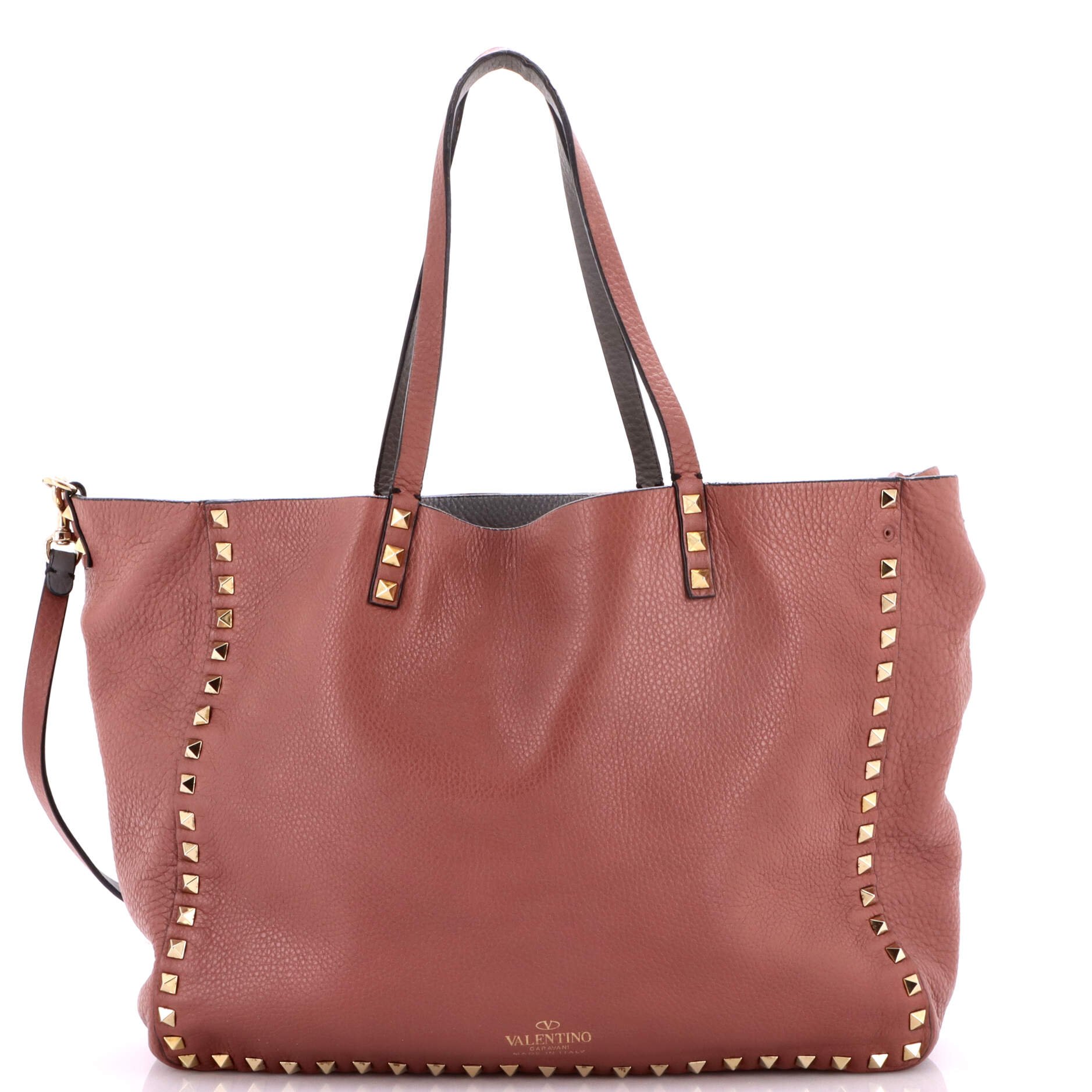 Rockstud Reversible Convertible Tote Leather Medium